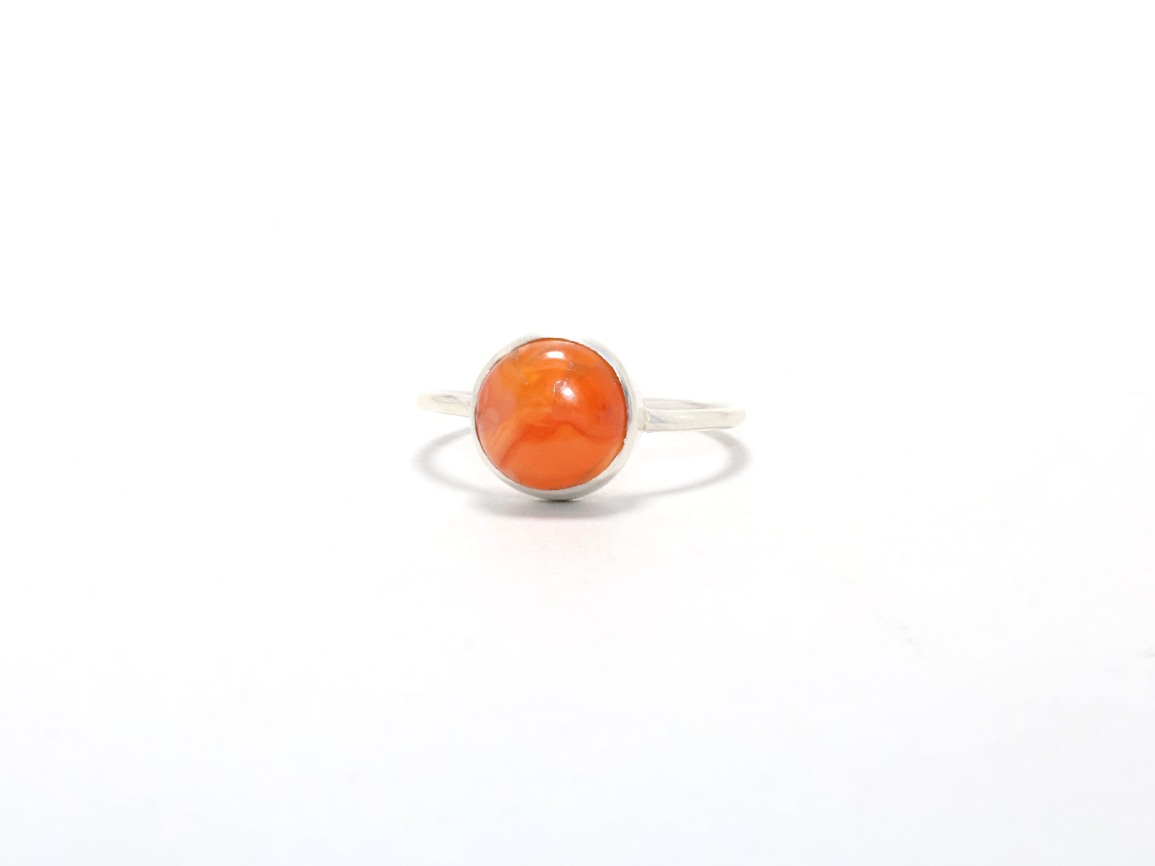 Natürlicher Karneol Edelstein Ring Stapelring 925 Sterling Silber Geburtstagsgeschenk Handgemachter Boho Ring Ring für Sie