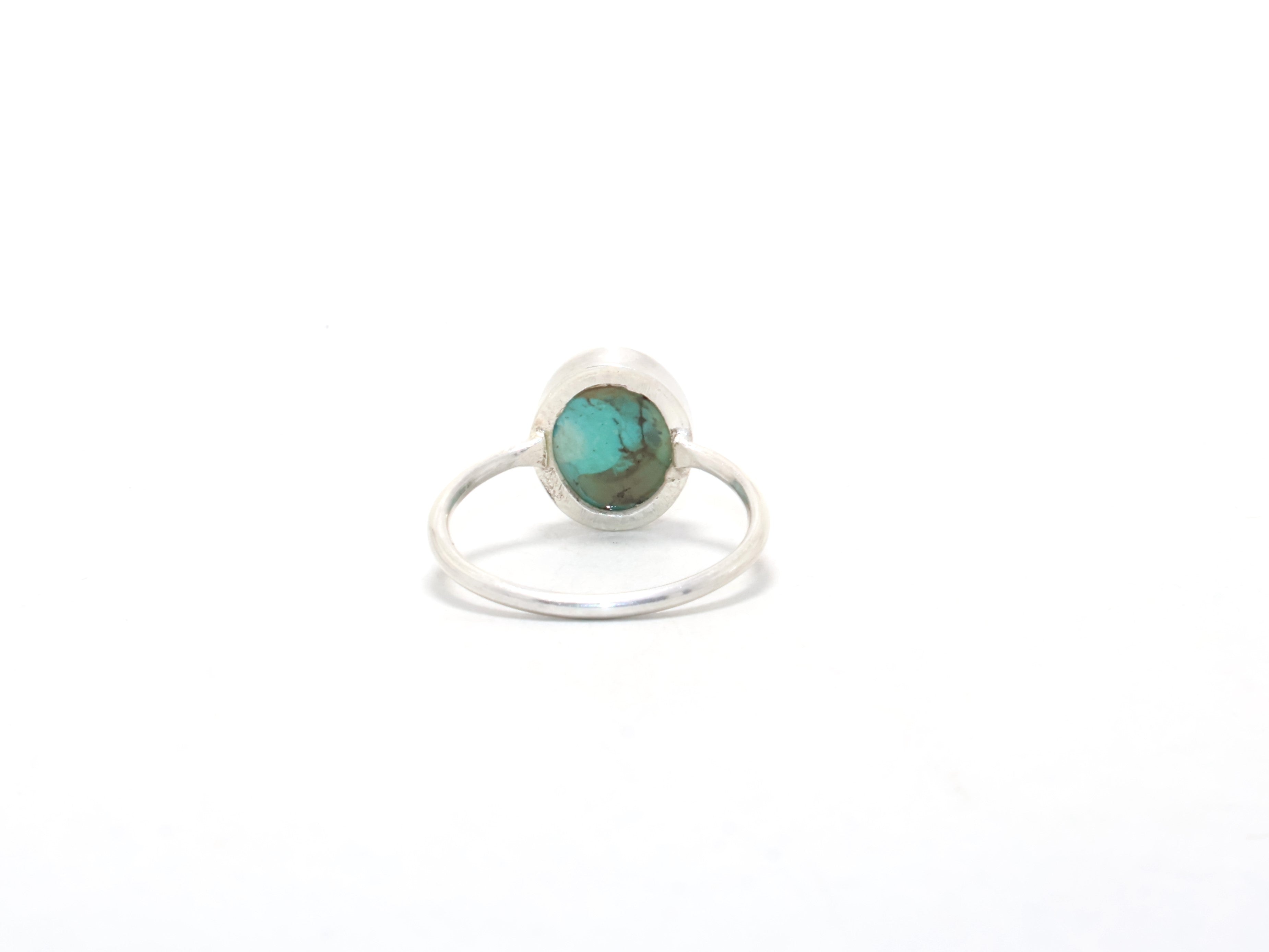 Natürlicher Türkis-Edelsteinring, 925er Sterlingsilberring, Geburtssteinring Dezember, natürlicher Türkis-Designerring, Verlobungsring, Boho-Ring