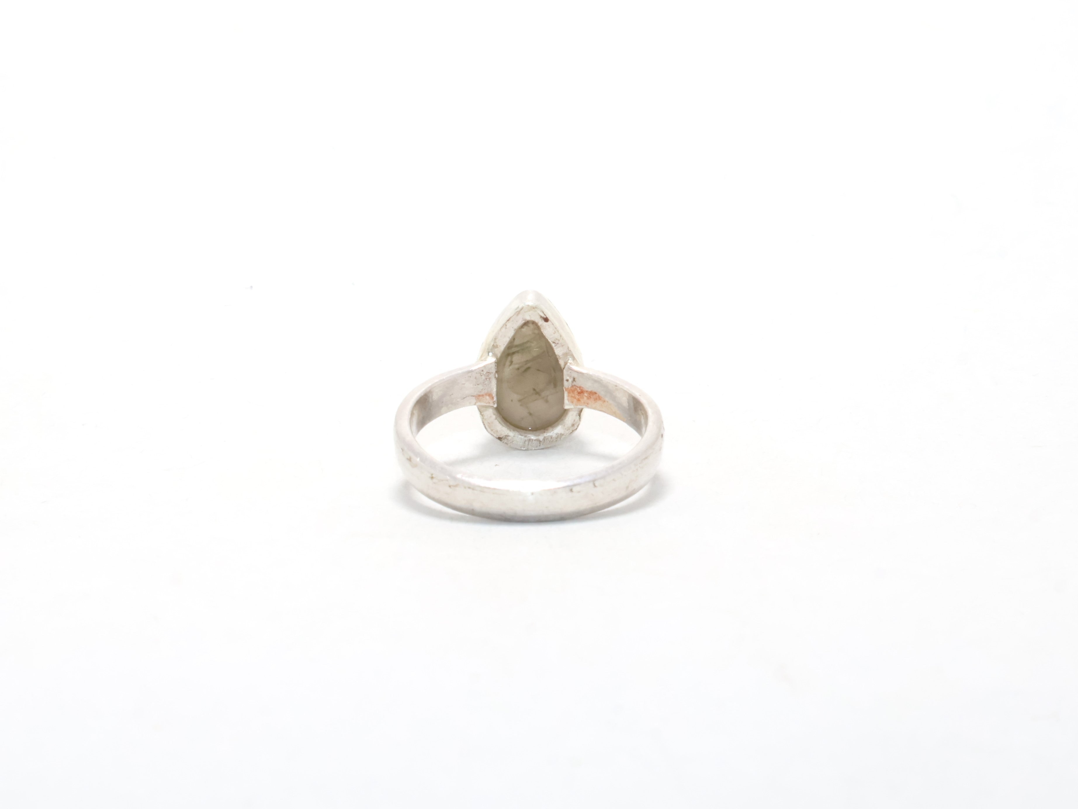 Natürlicher schwarzer Rutilring Edelsteinring 925 Silberring Damenring Versprechensring Alltagsring