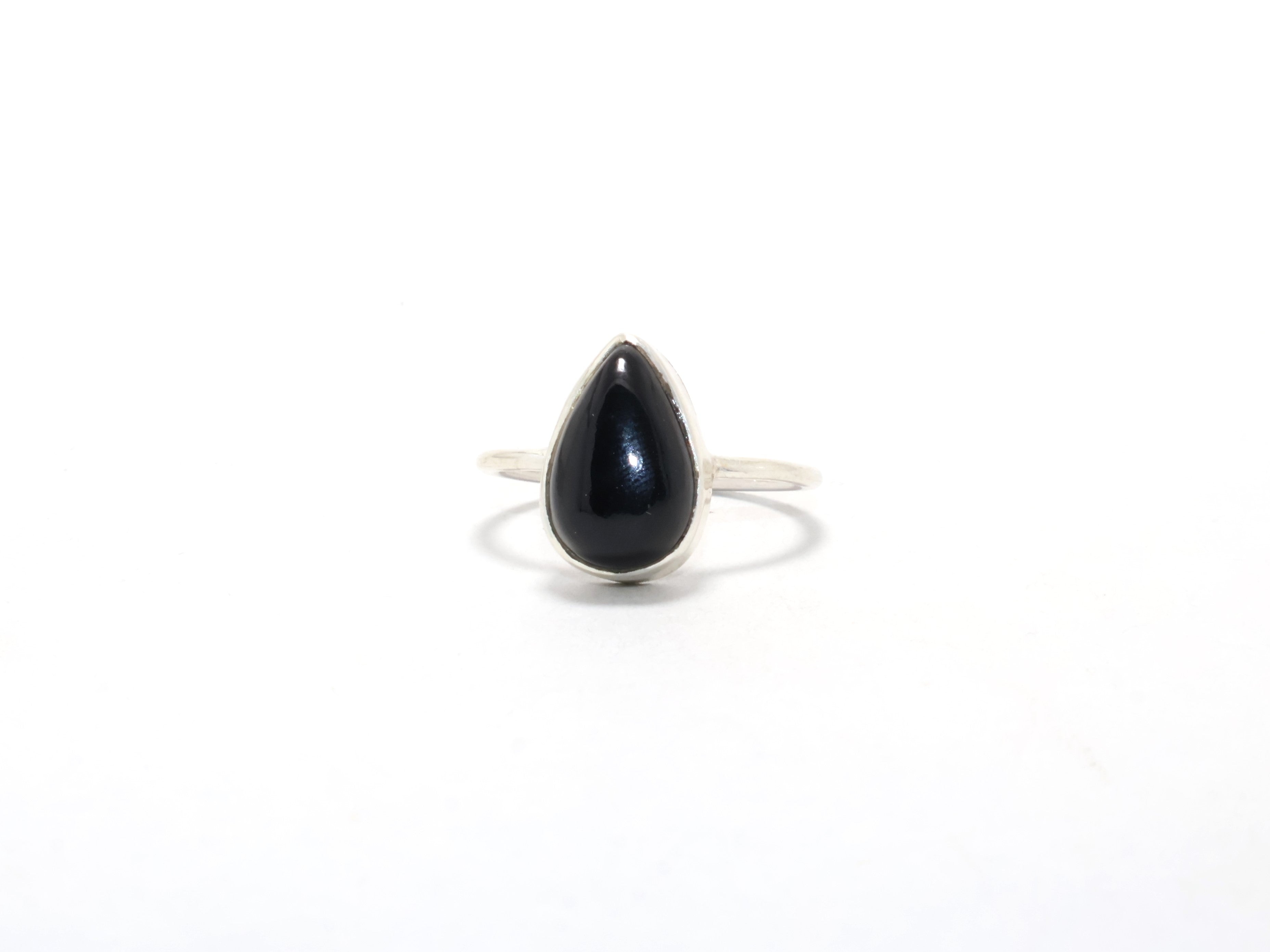 Schwarzer Onyx Ring Cocktailring Designerring Dezember Geburtsstein Versprechensring Damenring 925 Sterling Silber