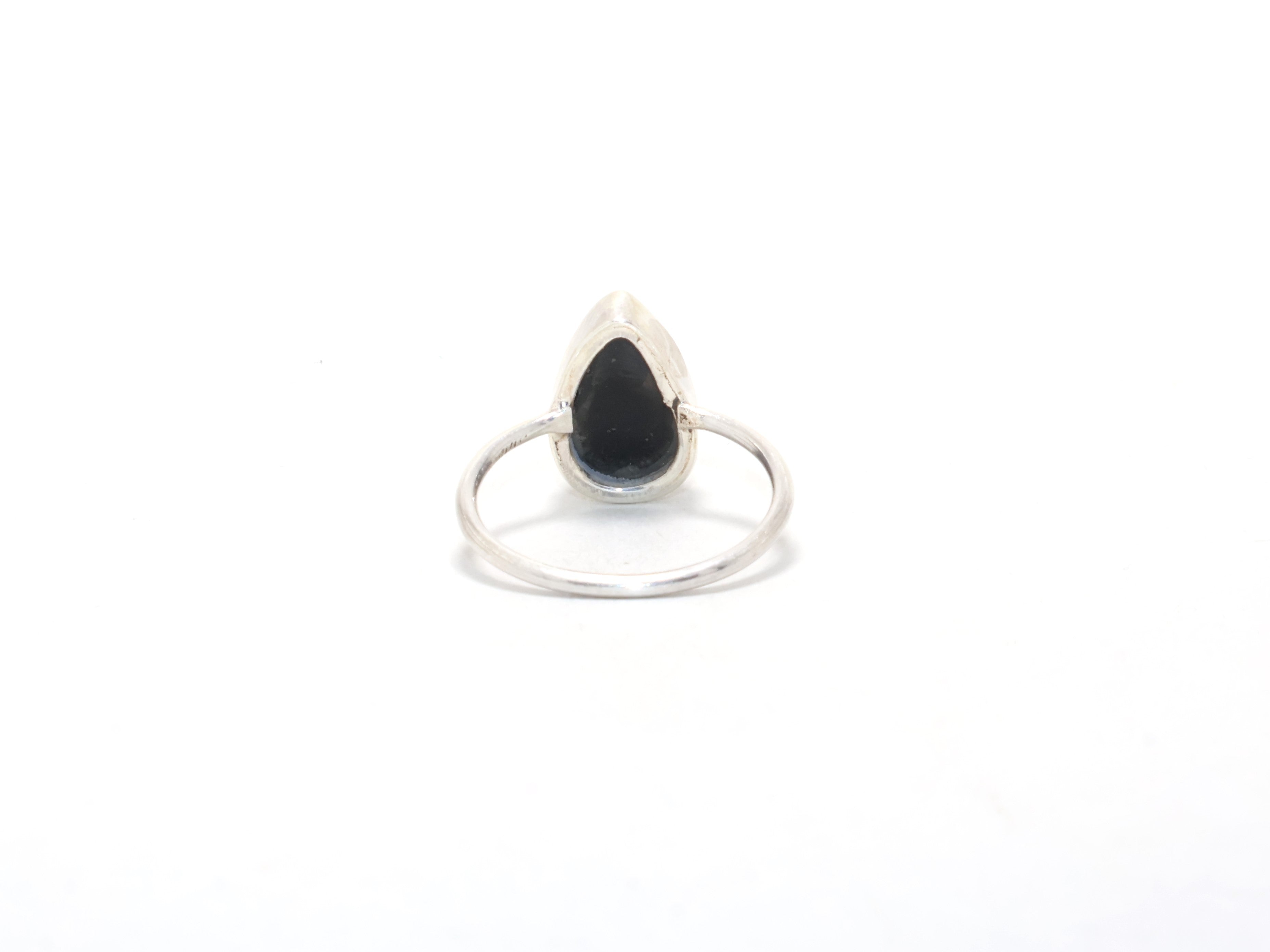 Schwarzer Onyx Ring Cocktailring Designerring Dezember Geburtsstein Versprechensring Damenring 925 Sterling Silber