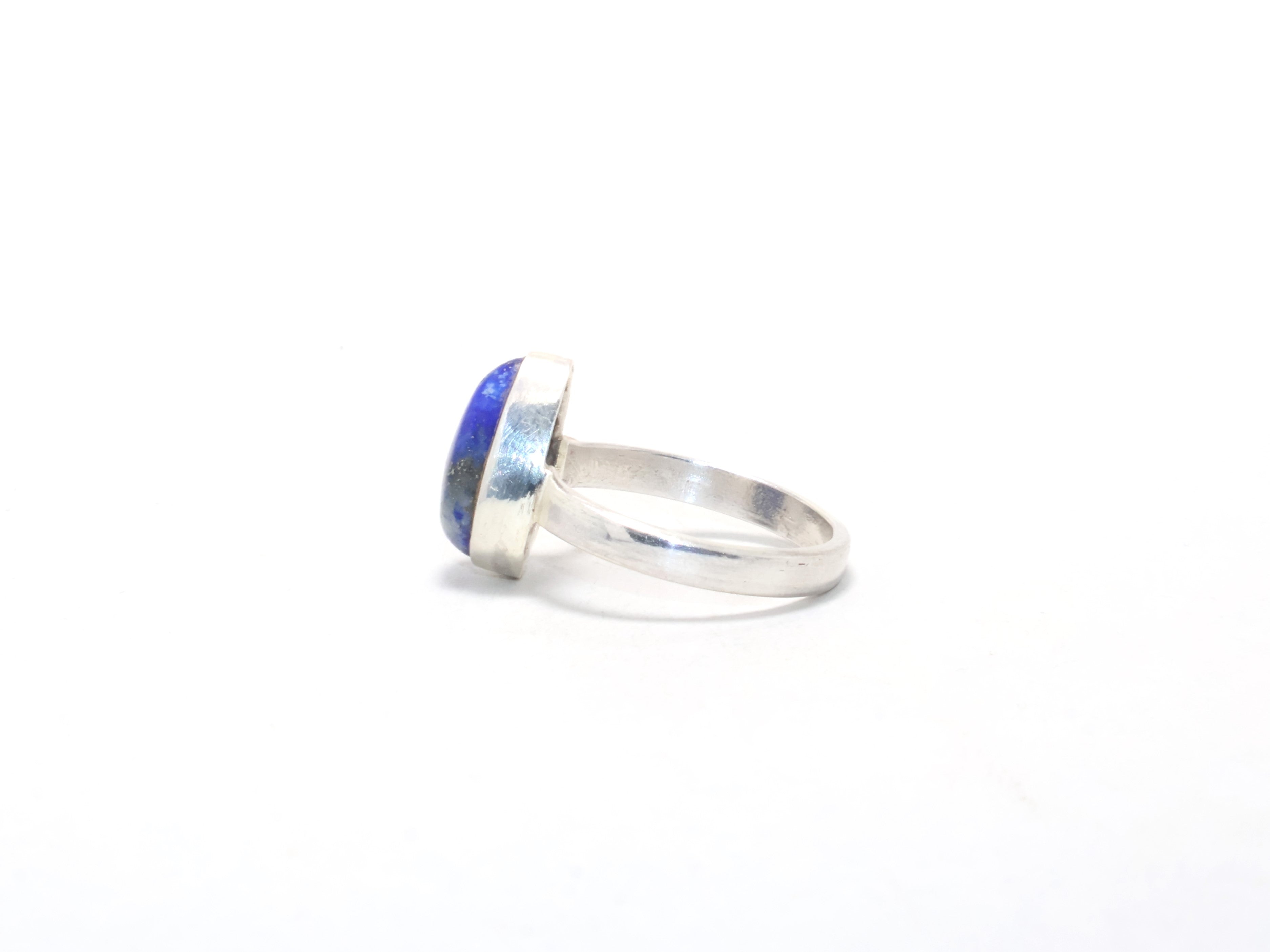 Natur Lapis Lazuli Ring Verlobungsring Boho Ring für Frauen Edelsteinring Damenschmuck Blauer Lapislazuli Ring Bohème Schmuck