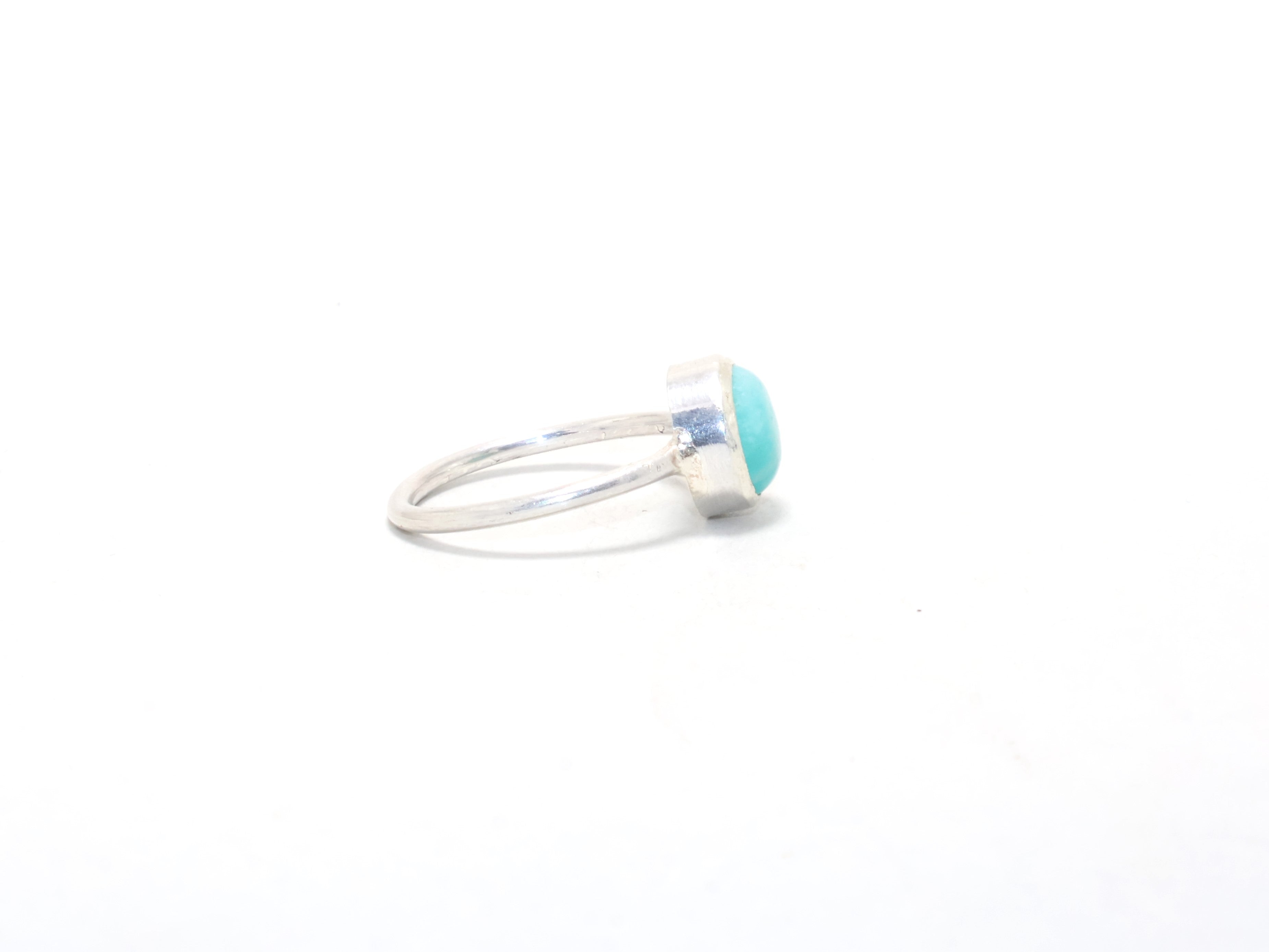 Echter Amazonit-Ring Boho Schmuck Alltagsring Geburtstagsring Stapelring Geschenkidee Geburtssteinring Edelsteinring