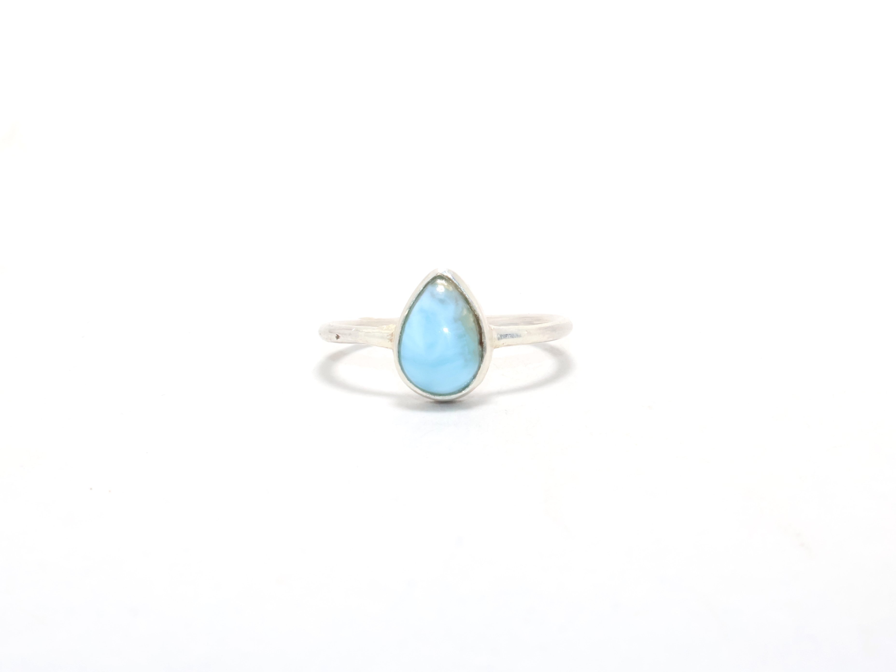 Marquise-Form Larimar Ring Edelsteinring Handgemachter Ring Boho Schmuck Geschenk für Sie Versprechensring 925 Sterling Silber Zierlicher Ring