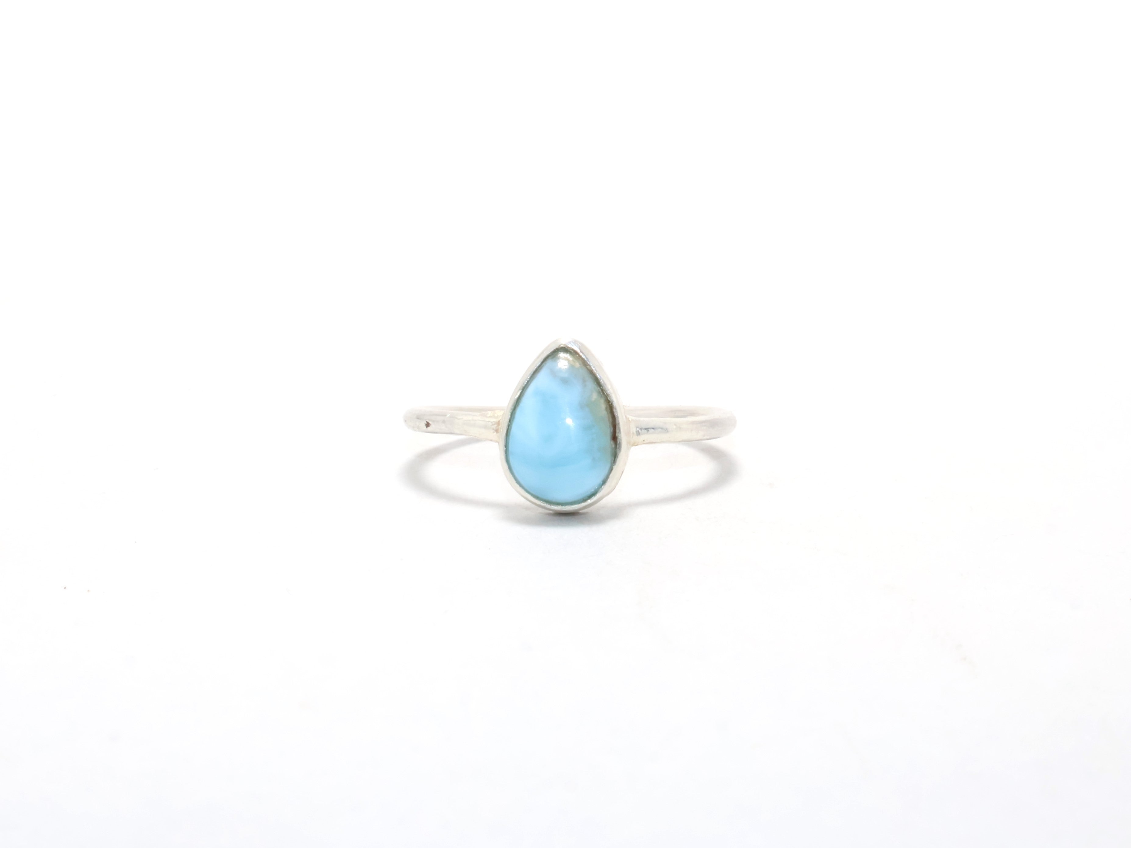 Marquise-Form Larimar Ring Edelsteinring Handgemachter Ring Boho Schmuck Geschenk für Sie Versprechensring 925 Sterling Silber Zierlicher Ring