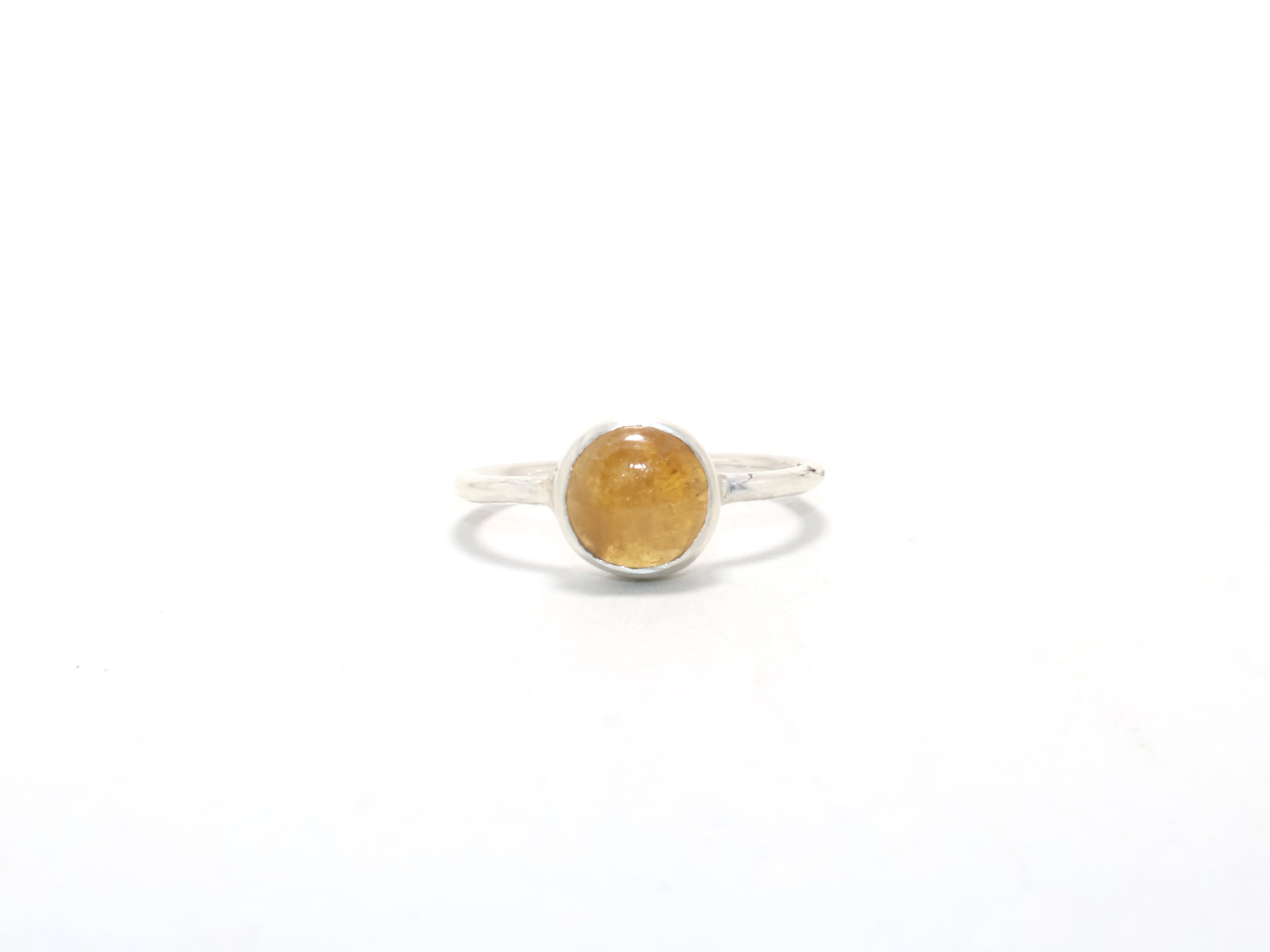 Natürlicher Citrin Edelstein Ring November Geburtsstein Schmuck für Damen Versprechensring 925 Sterling Silber