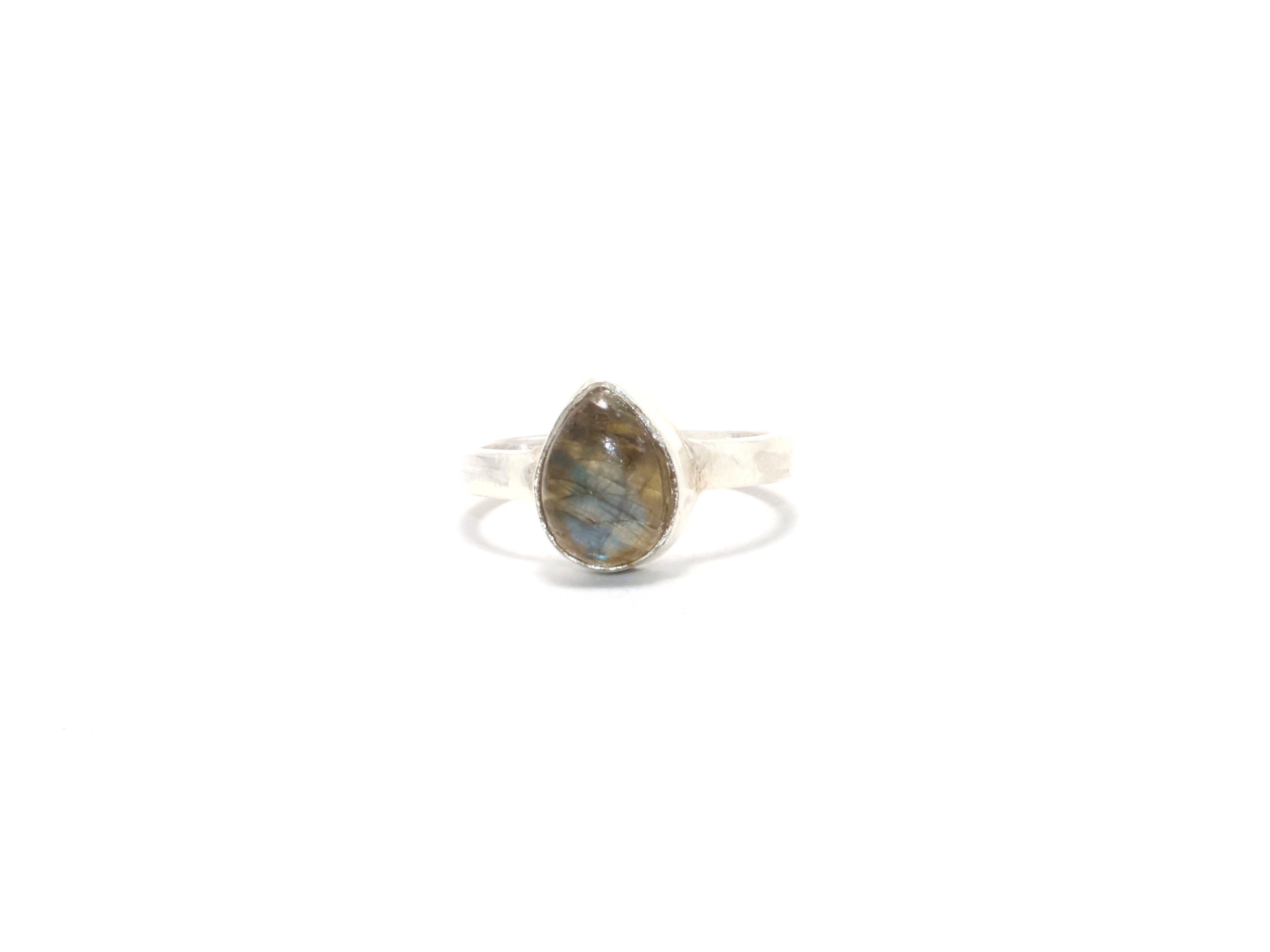 Blauer Labradorit Ring Minimalistischer Ring Handgemachter Schmuck Geschenke Für Frauen Alltagsring Boho Ring Stapelbarer Ring