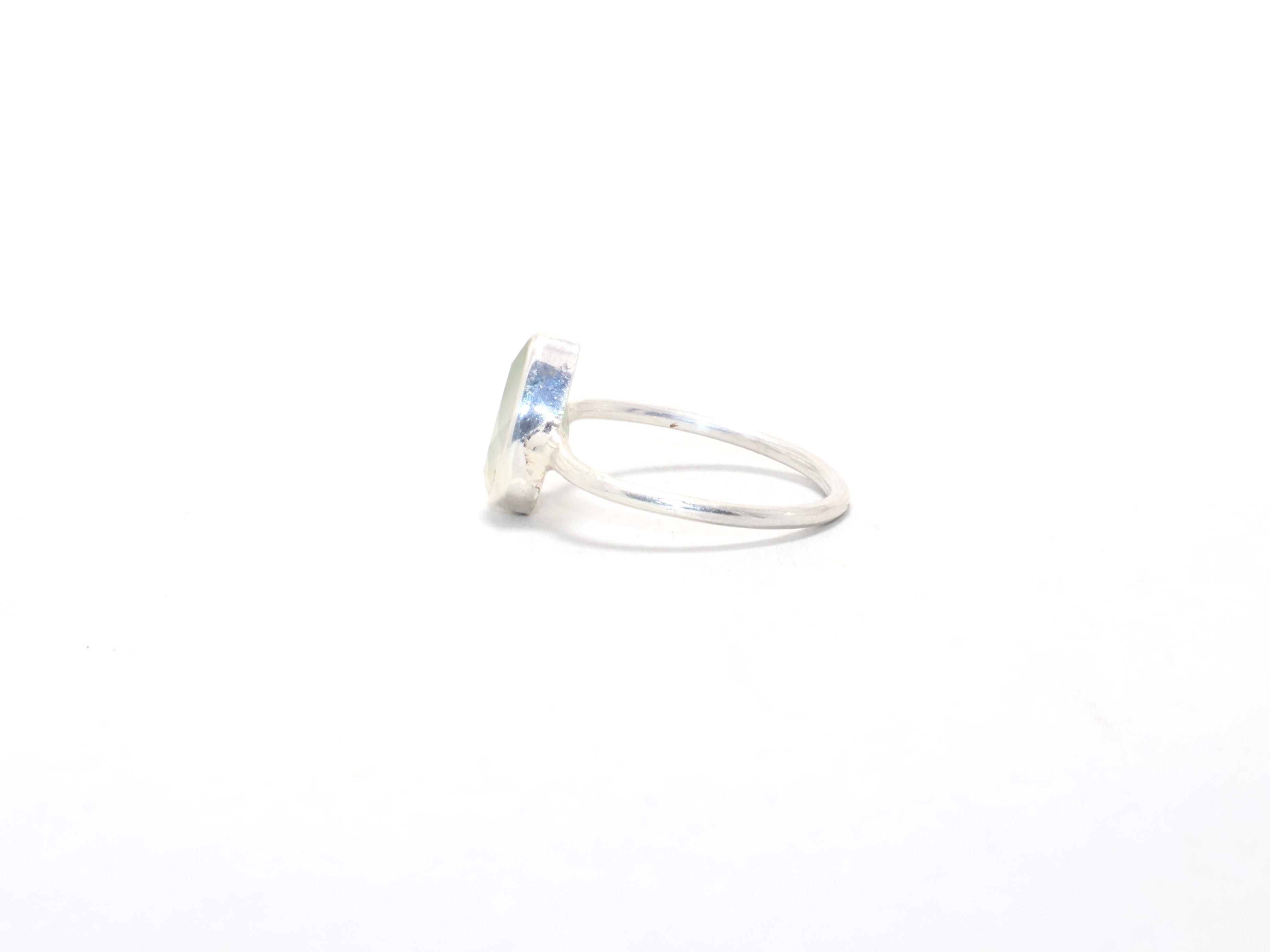 Tropfen Aqua Chalcedon Ring Edelsteinring 925 Sterling Silber Ring Boho Ring Cocktailring Geschenk für Sie
