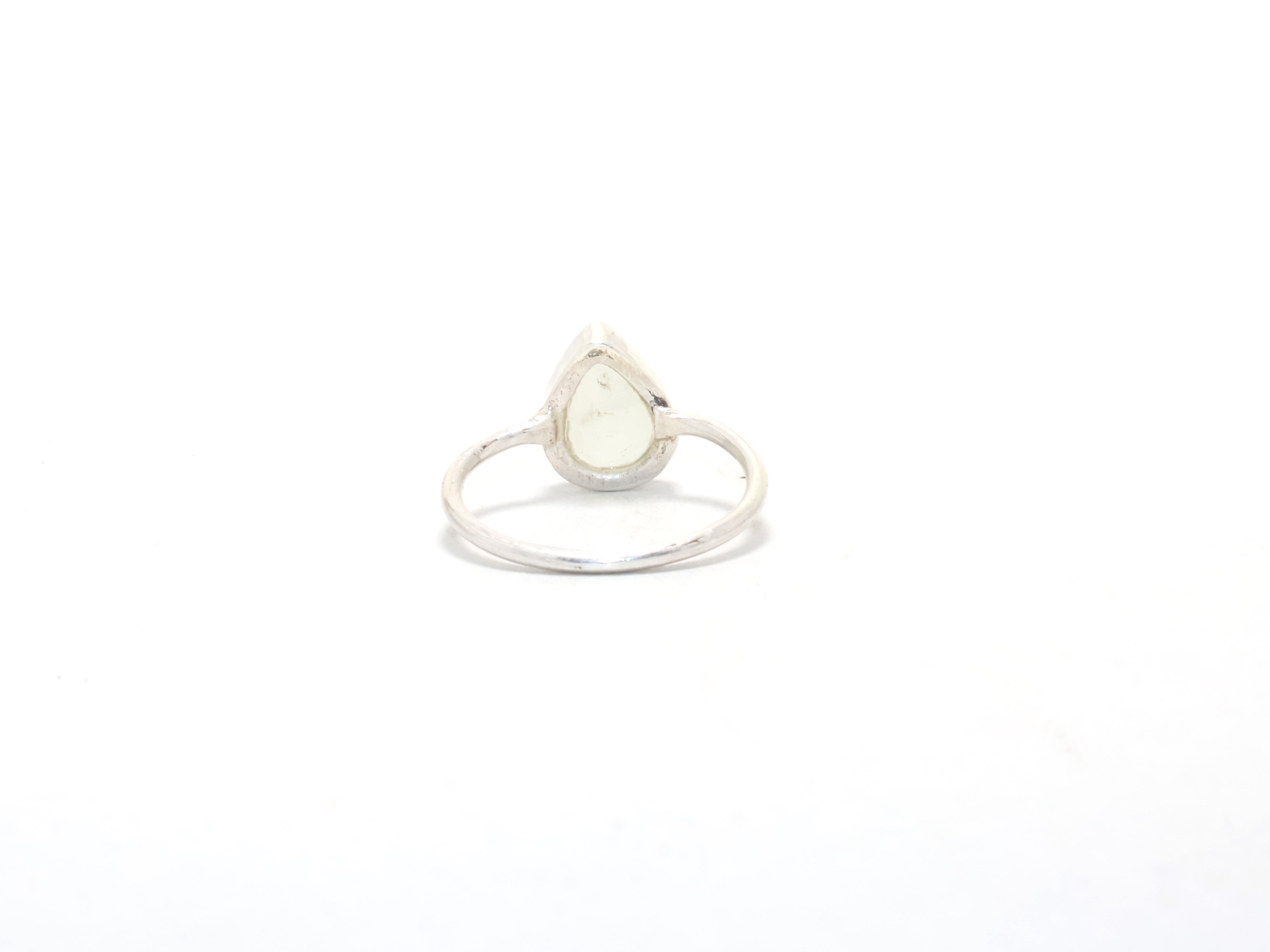Tropfen Aqua Chalcedon Ring Edelsteinring 925 Sterling Silber Ring Boho Ring Cocktailring Geschenk für Sie