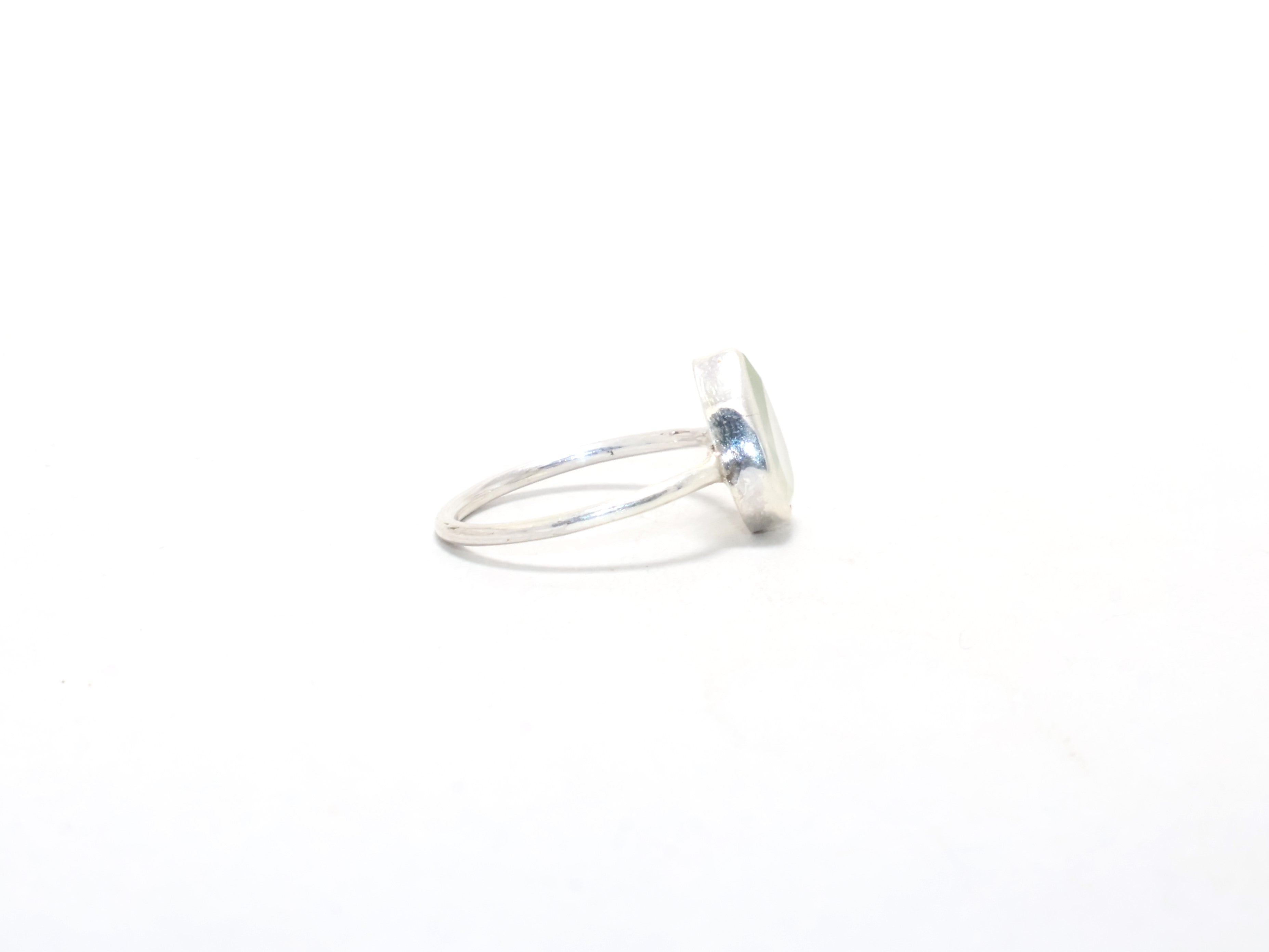 Tropfen Aqua Chalcedon Ring Edelsteinring 925 Sterling Silber Ring Boho Ring Cocktailring Geschenk für Sie