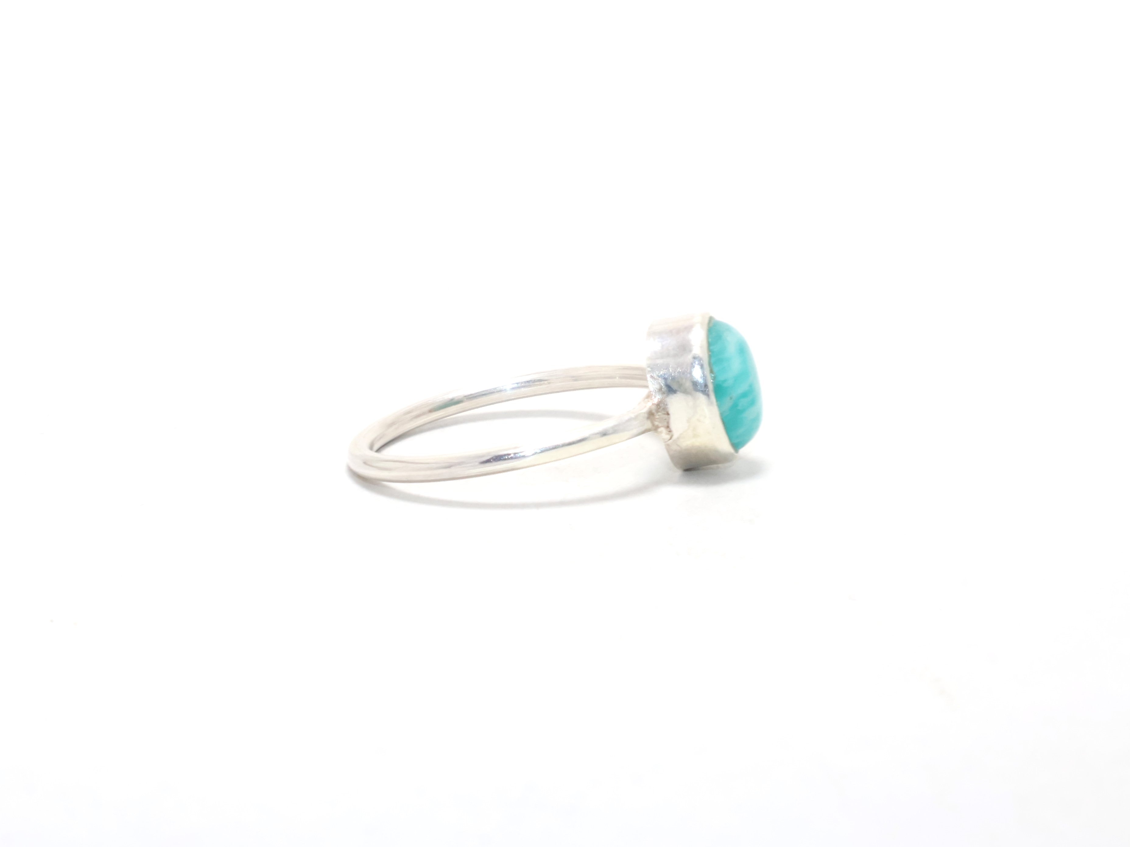 Echte Amazoniet Ring Boho Ring voor Vrouwen Handgemaakte Ring Verlovingsring Delicate Ring Cadeau voor Haar Edelsteen Ring
