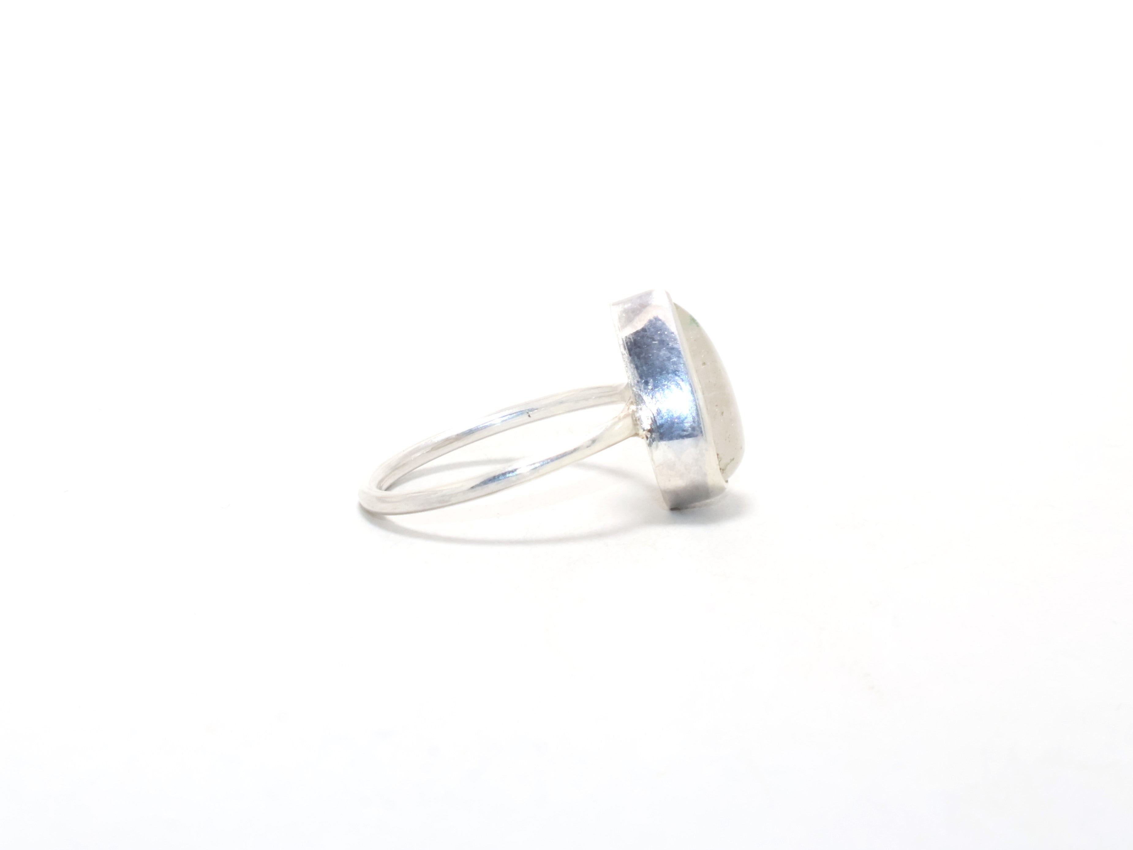 Teardrop Bergkristall Ring Edelsteinring Handgemachter Ring 925 Sterling Silber Geschenk für Sie