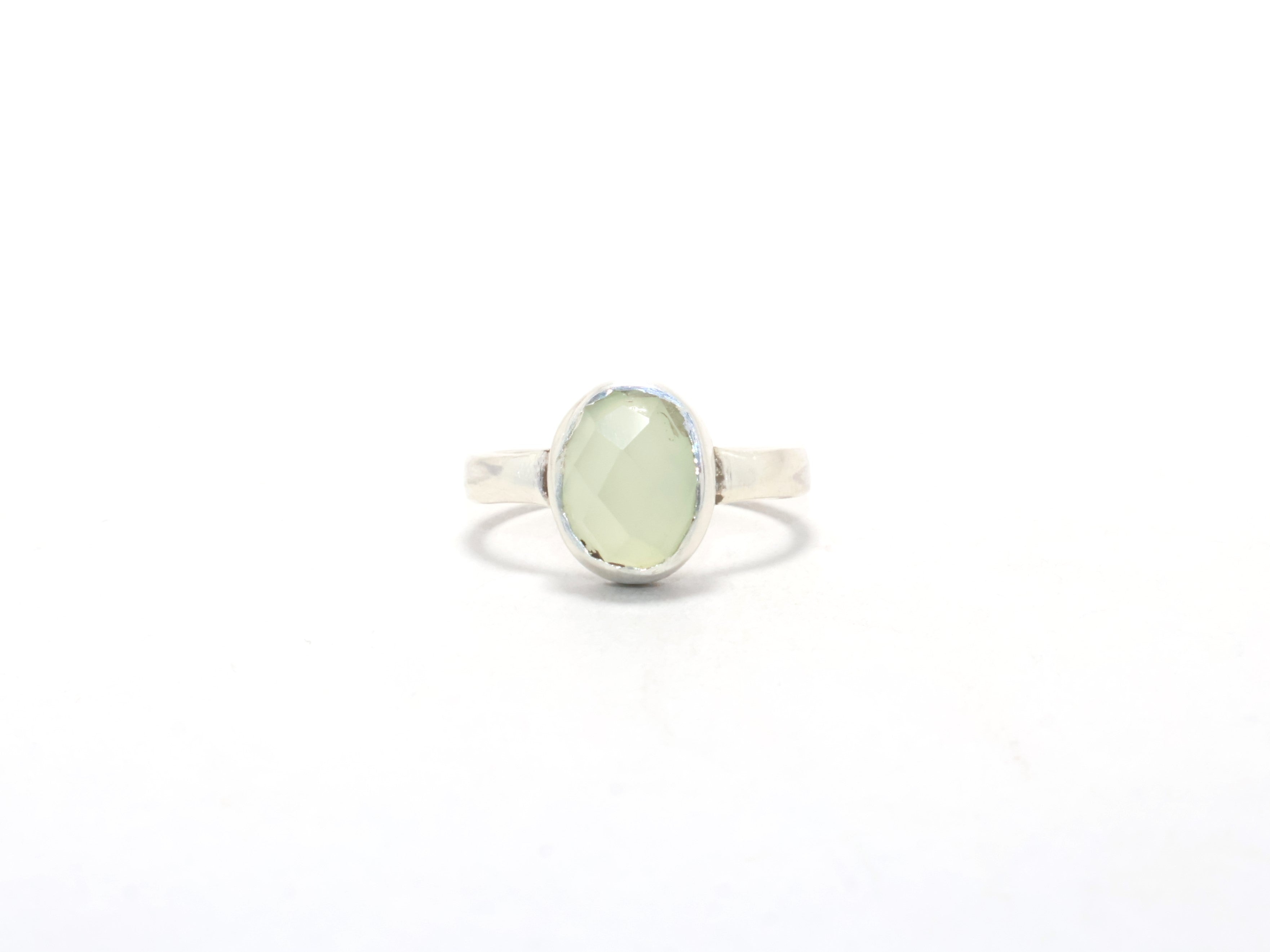 Echte Aqua Chalcedoon Ring Boheemse Ring Edelsteen Ring 925 Sterling Zilver Cadeau Voor Haar Delicate Ring