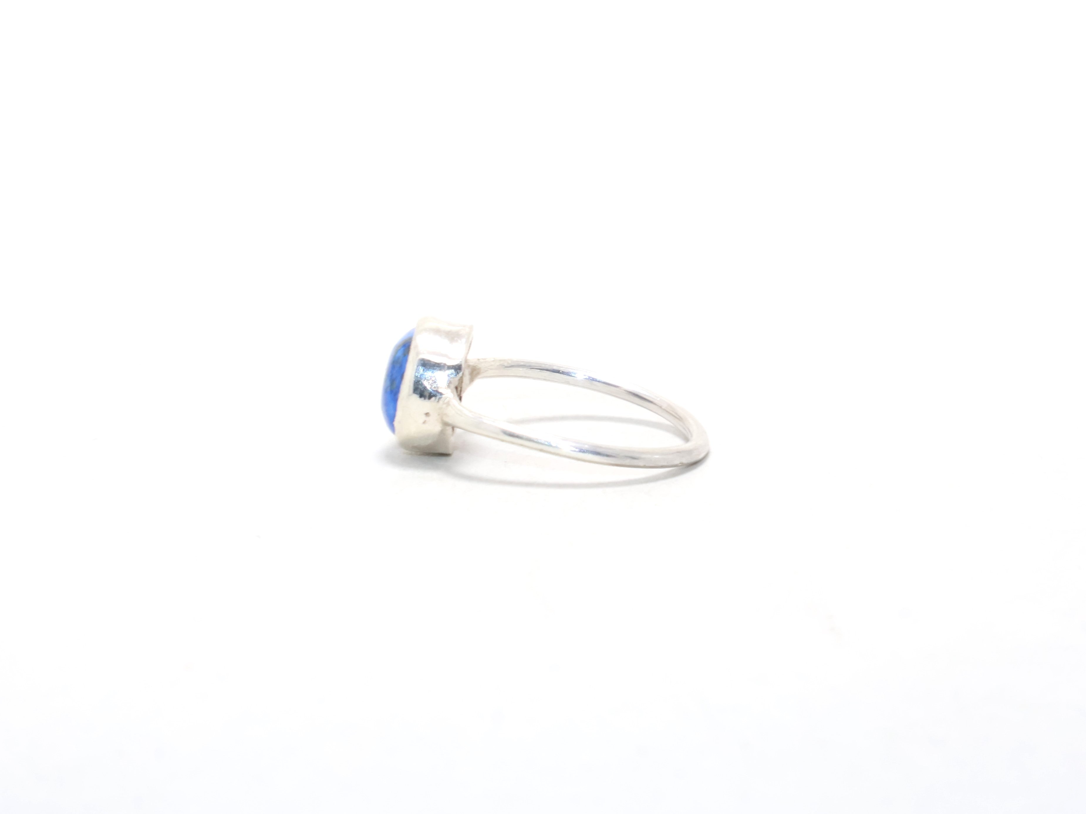 Natürlicher Lapislazuli Ring Cocktailring 925 Sterling Silber Ring Handgemachter Ring Zierlicher Ring Verlobungsring Edelsteinring