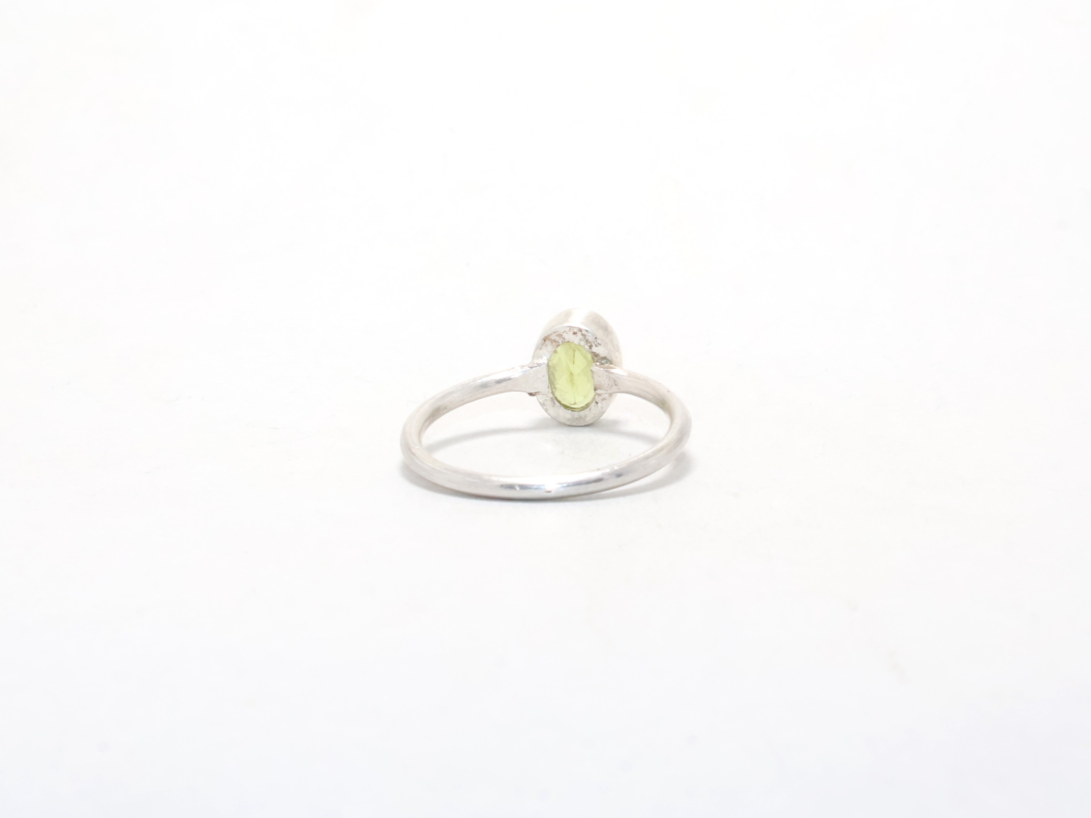Natuurlijke Peridoot Ring Augustus Geboortesteen Edelsteen Ring Belofte Fijne Ring Designer Ring Stapelring