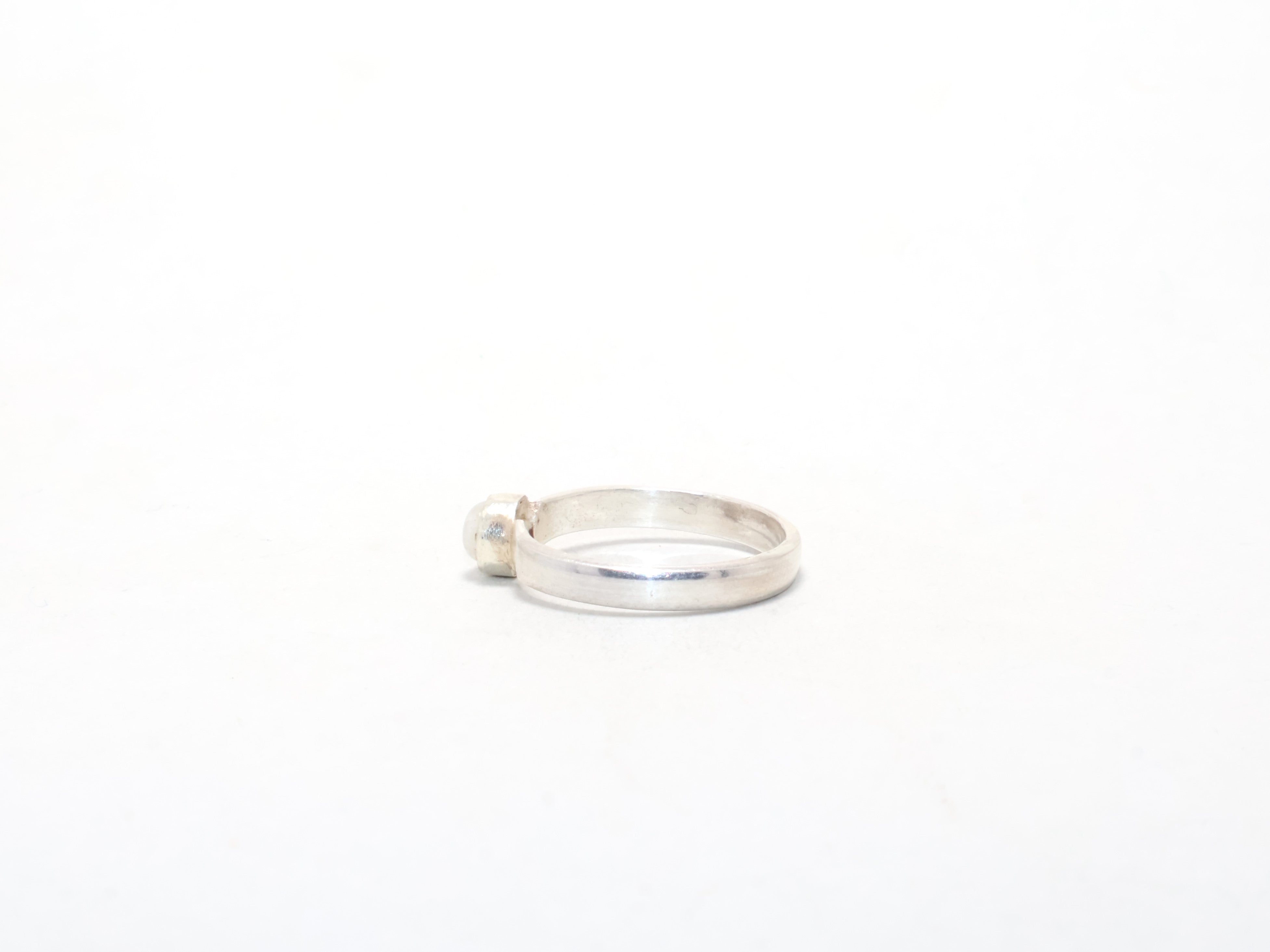 Natuurlijke Regenboog Maansteen Ring Juni Geboortesteen Edelsteen Ring Belofte Ring Handgemaakte Boho Ring Cocktail Ring