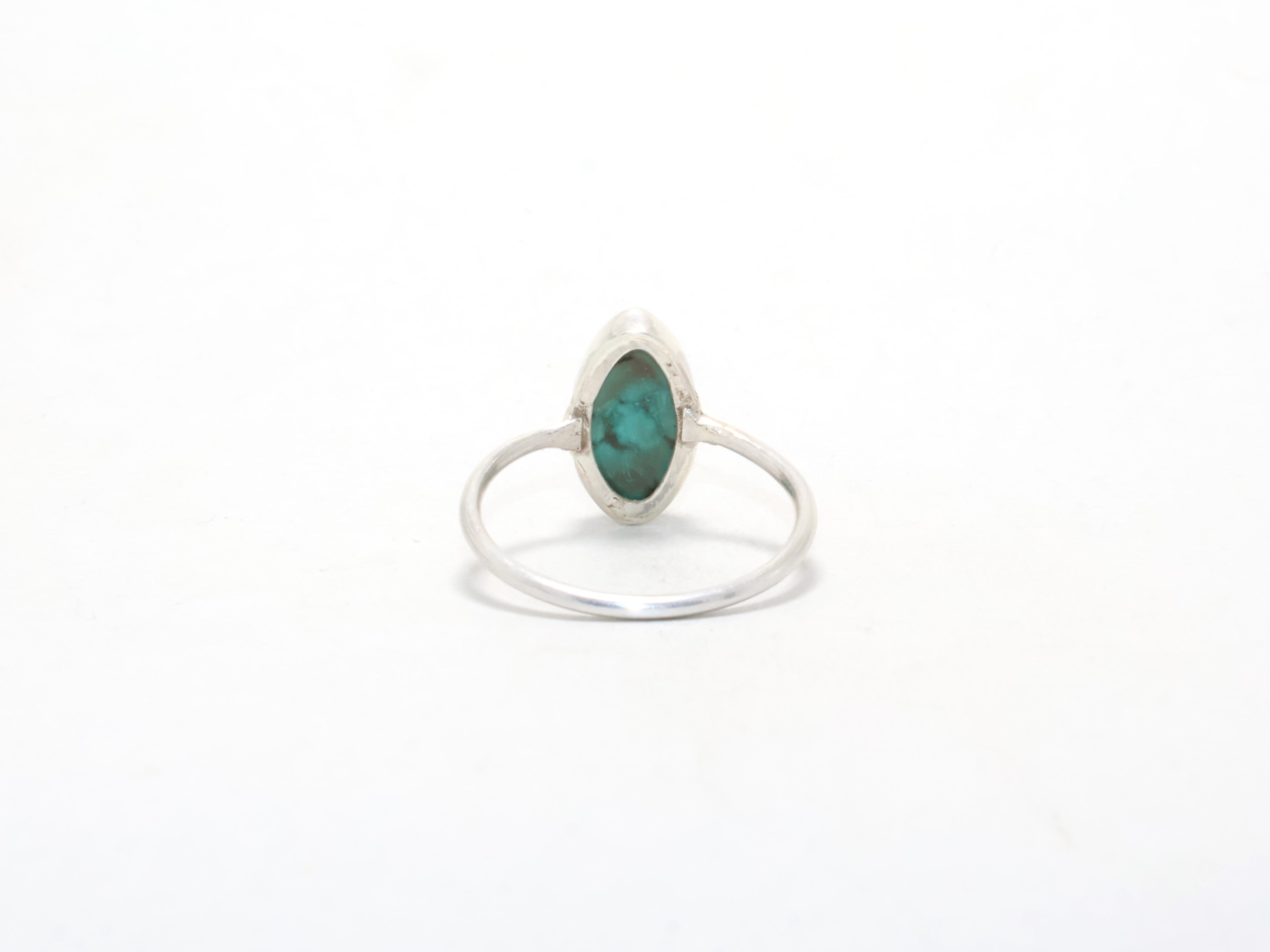 Blauer Türkis Ring Boho Ring Handgefertigter Ring 925 Sterling Silber Ring Designer Ring Geburtssteinring