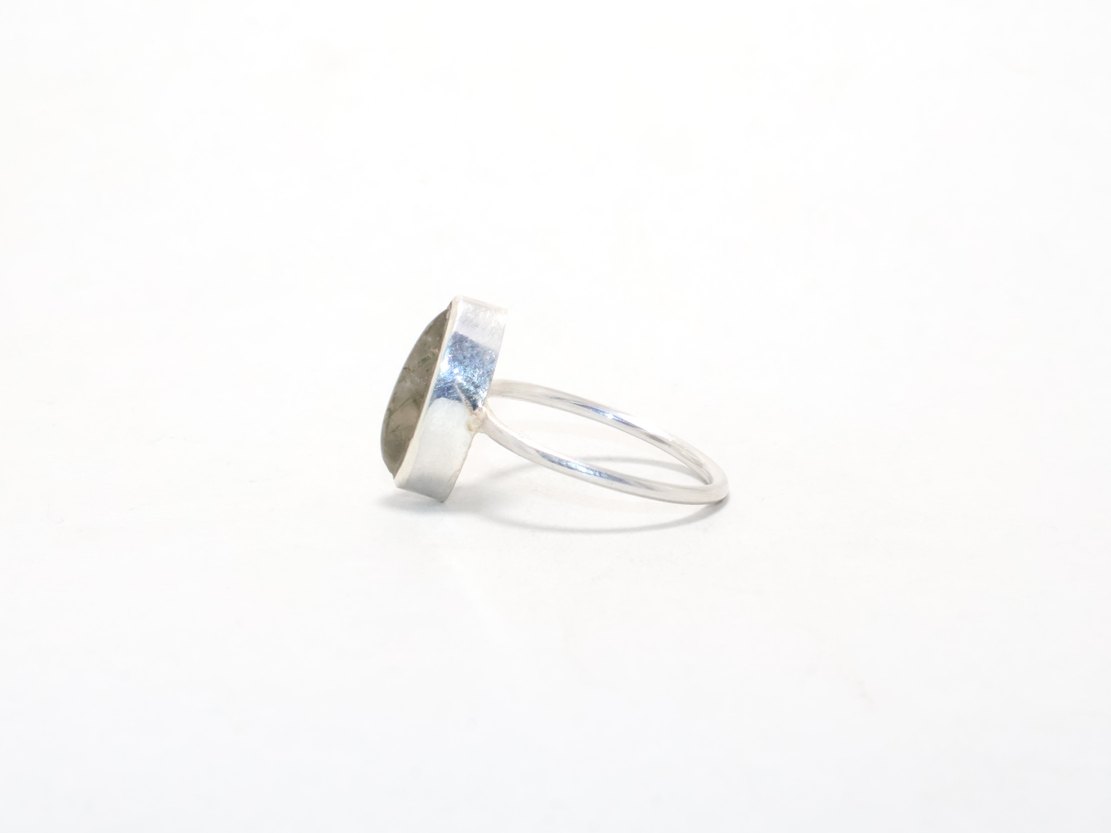 Markiezin Zwarte Rutiel Ring 925 Sterling Zilveren Ring Handgemaakte Ring Verlovingsring Cadeau Voor Haar Geboortesteen Ring