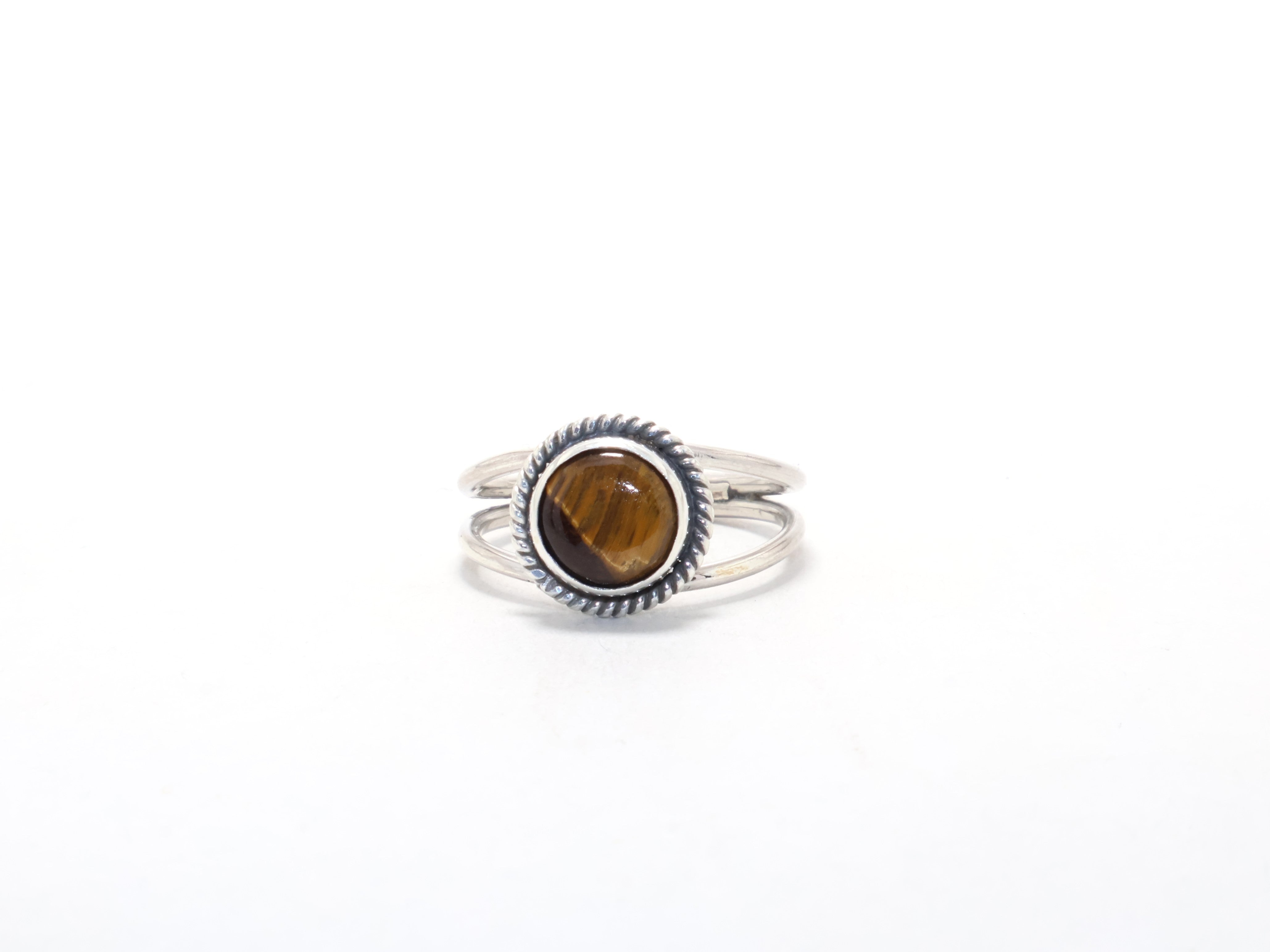 Tigerauge Ring 925 Sterlingsilber Ring Handgemachter Böhmischer Zierlicher Ring Edelsteinring Versprechensring