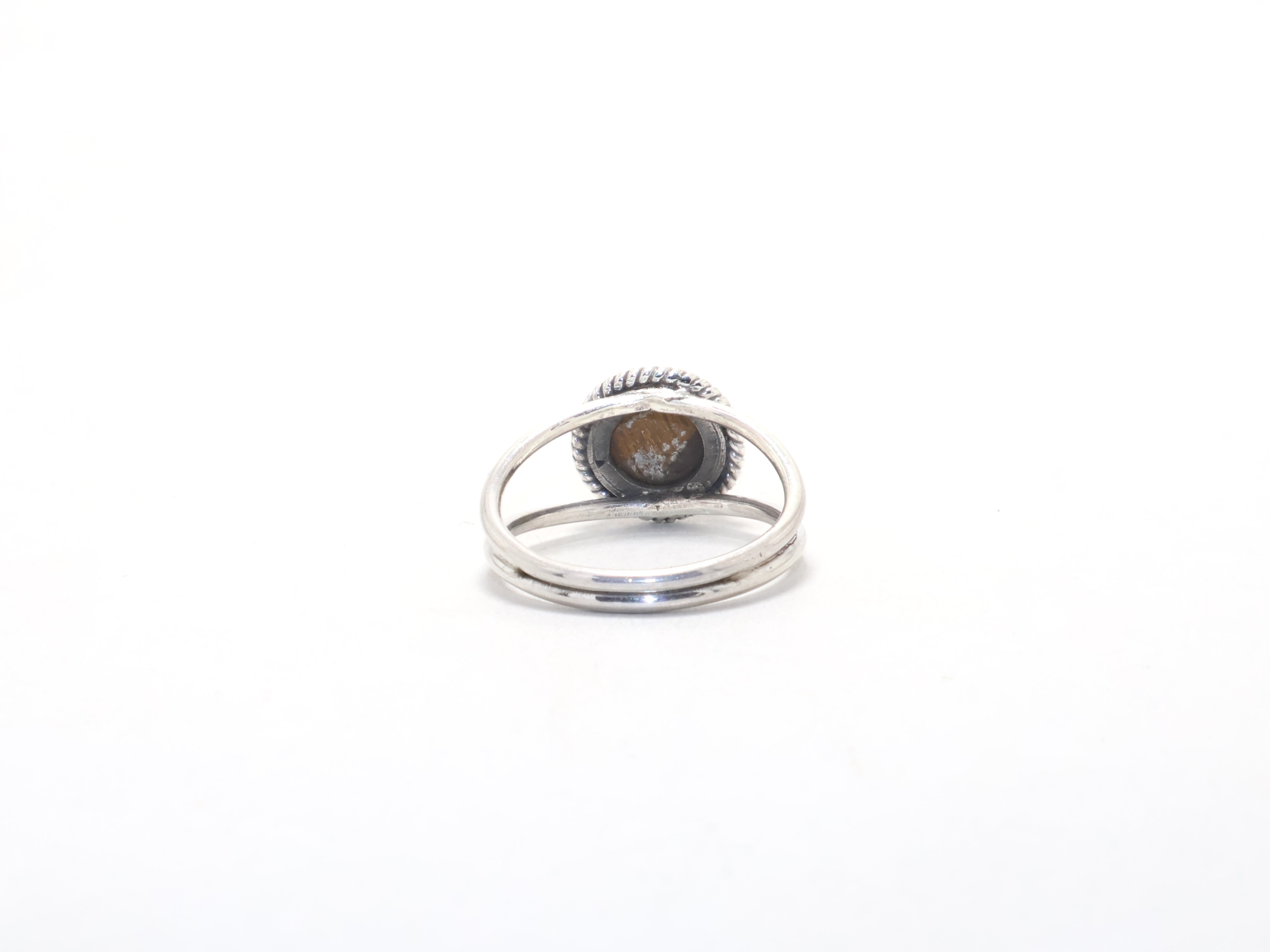 Tigerauge Ring 925 Sterlingsilber Ring Handgemachter Böhmischer Zierlicher Ring Edelsteinring Versprechensring