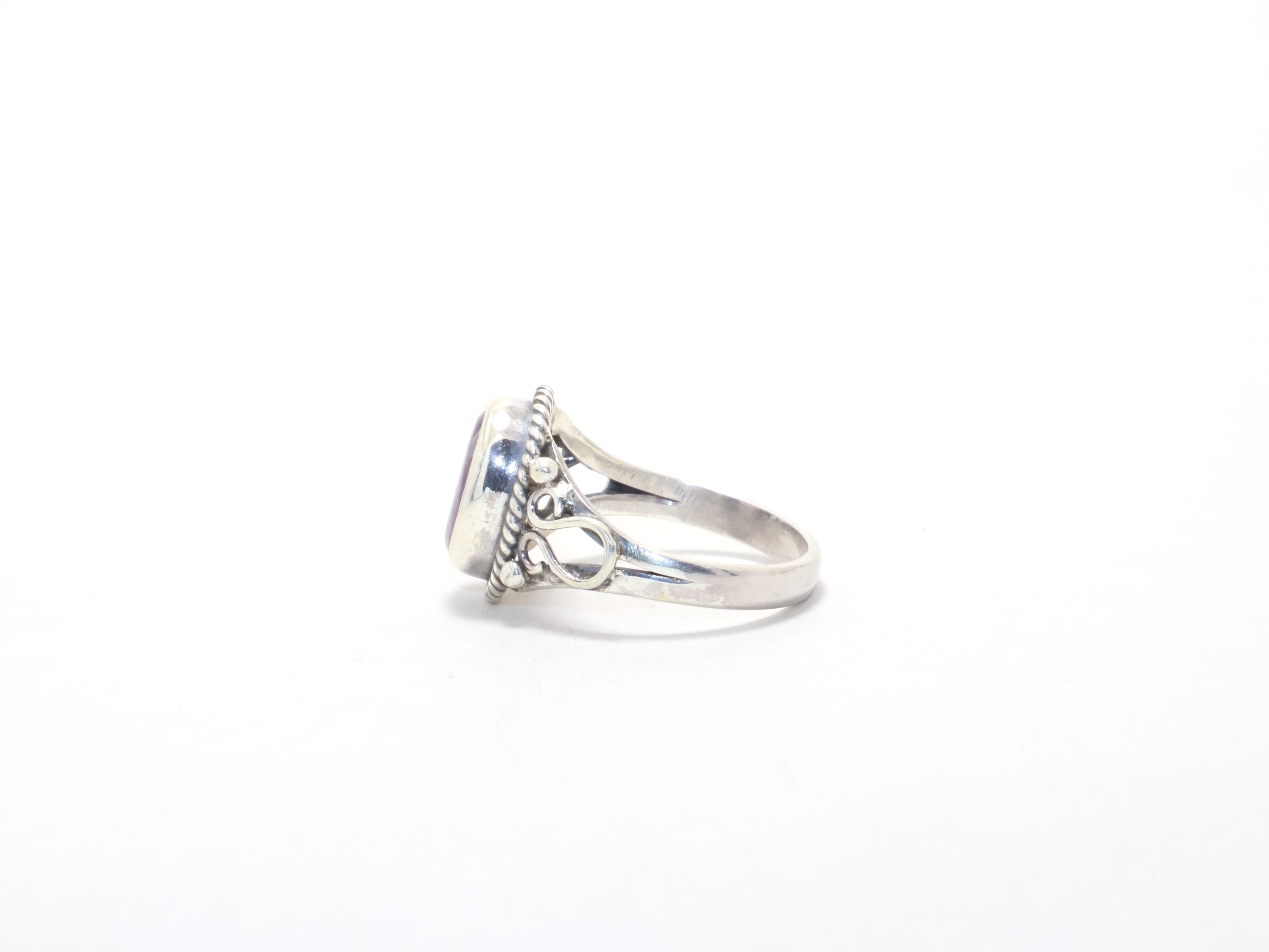 Echter Amethystring Geburtsstein Februar Ring 925 Sterling Silber Ring Cocktailring Verlobungsring Geburtssteinring Geschenkidee