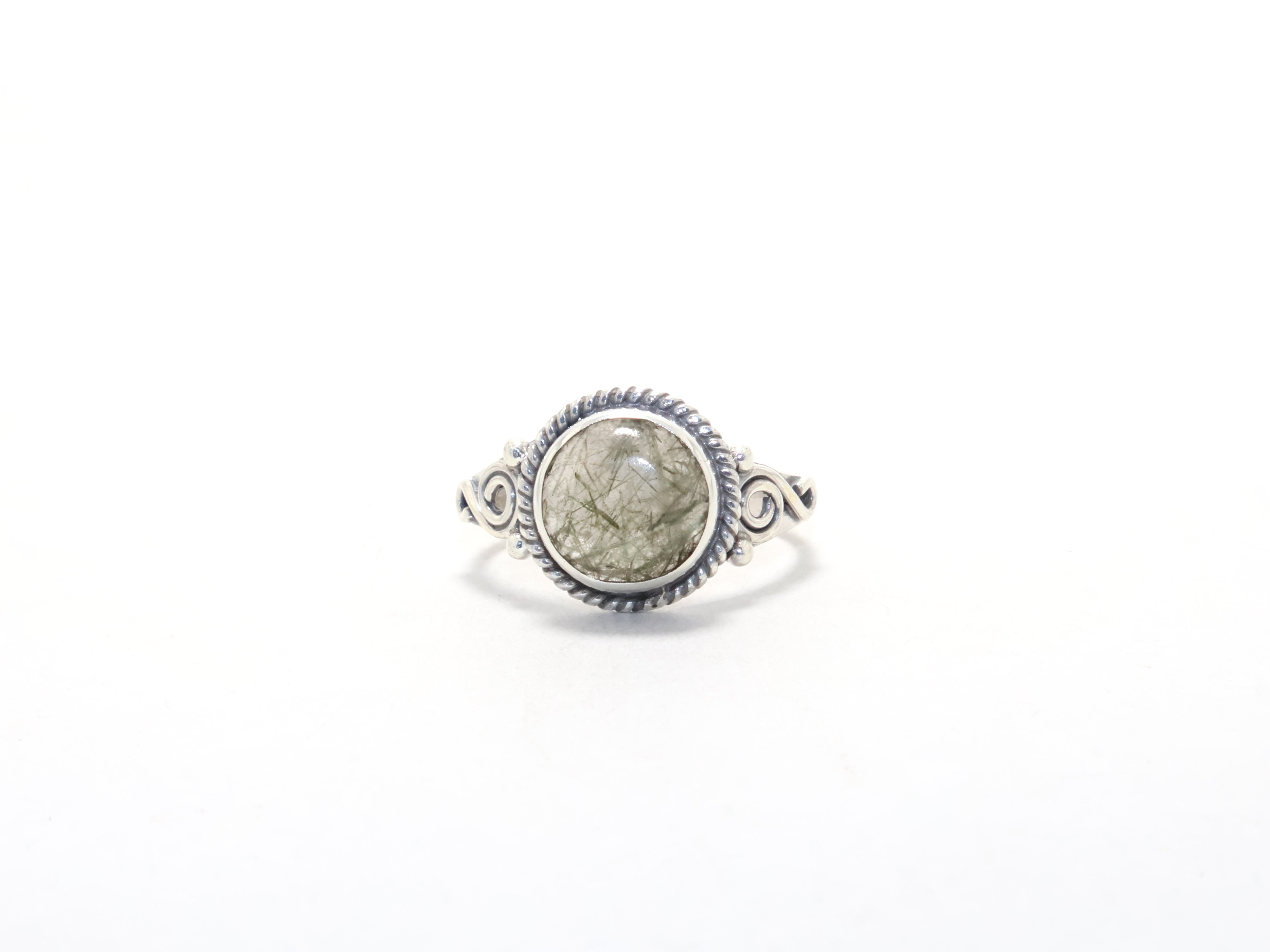 Natürlicher schwarzer Rutil-Ring Designer-Ring Cocktail-Ring Geschenk für jeden Boho Minimalistischer Ring Geburtsstein-Ring