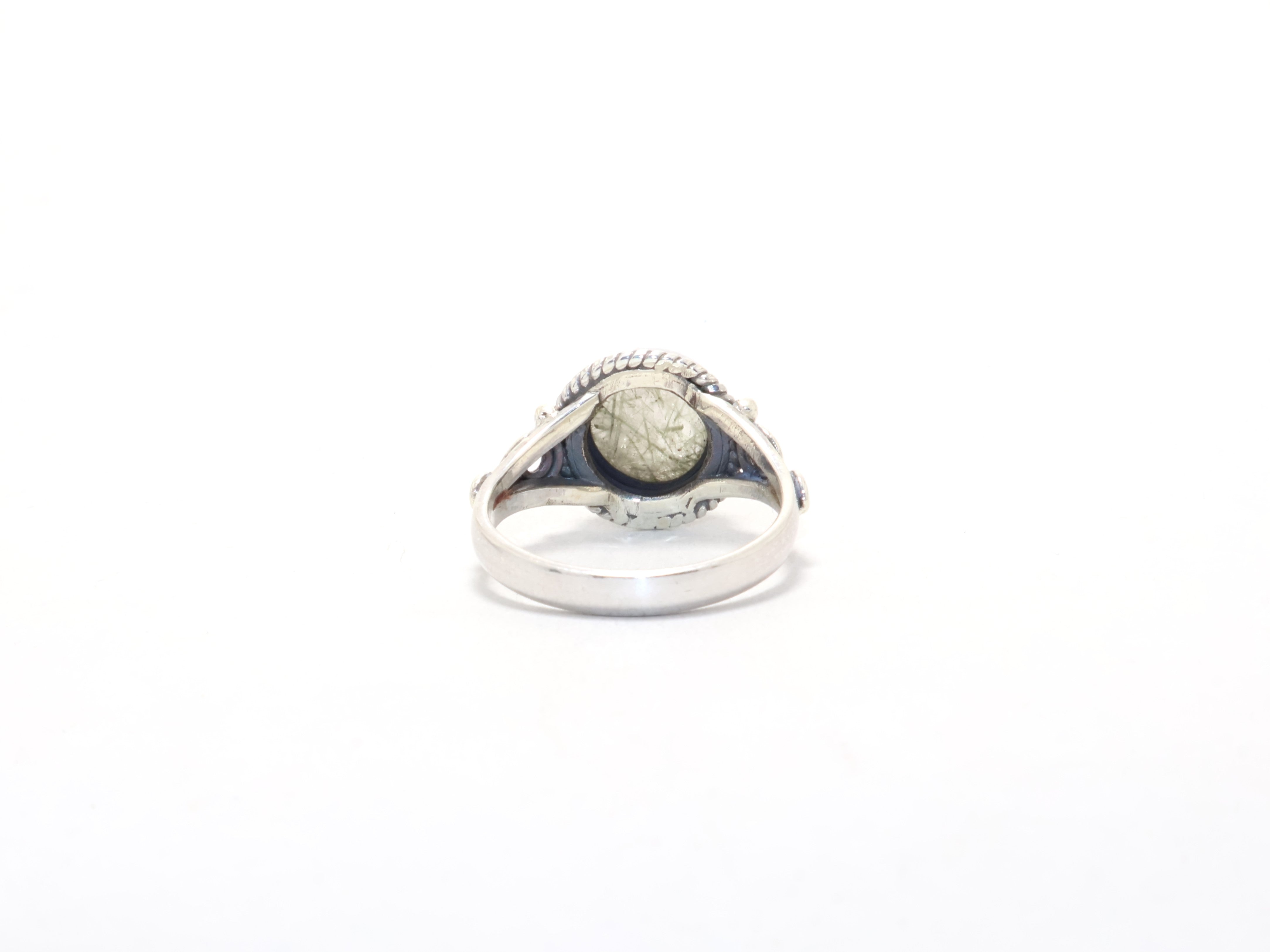 Natürlicher schwarzer Rutil-Ring Designer-Ring Cocktail-Ring Geschenk für jeden Boho Minimalistischer Ring Geburtsstein-Ring