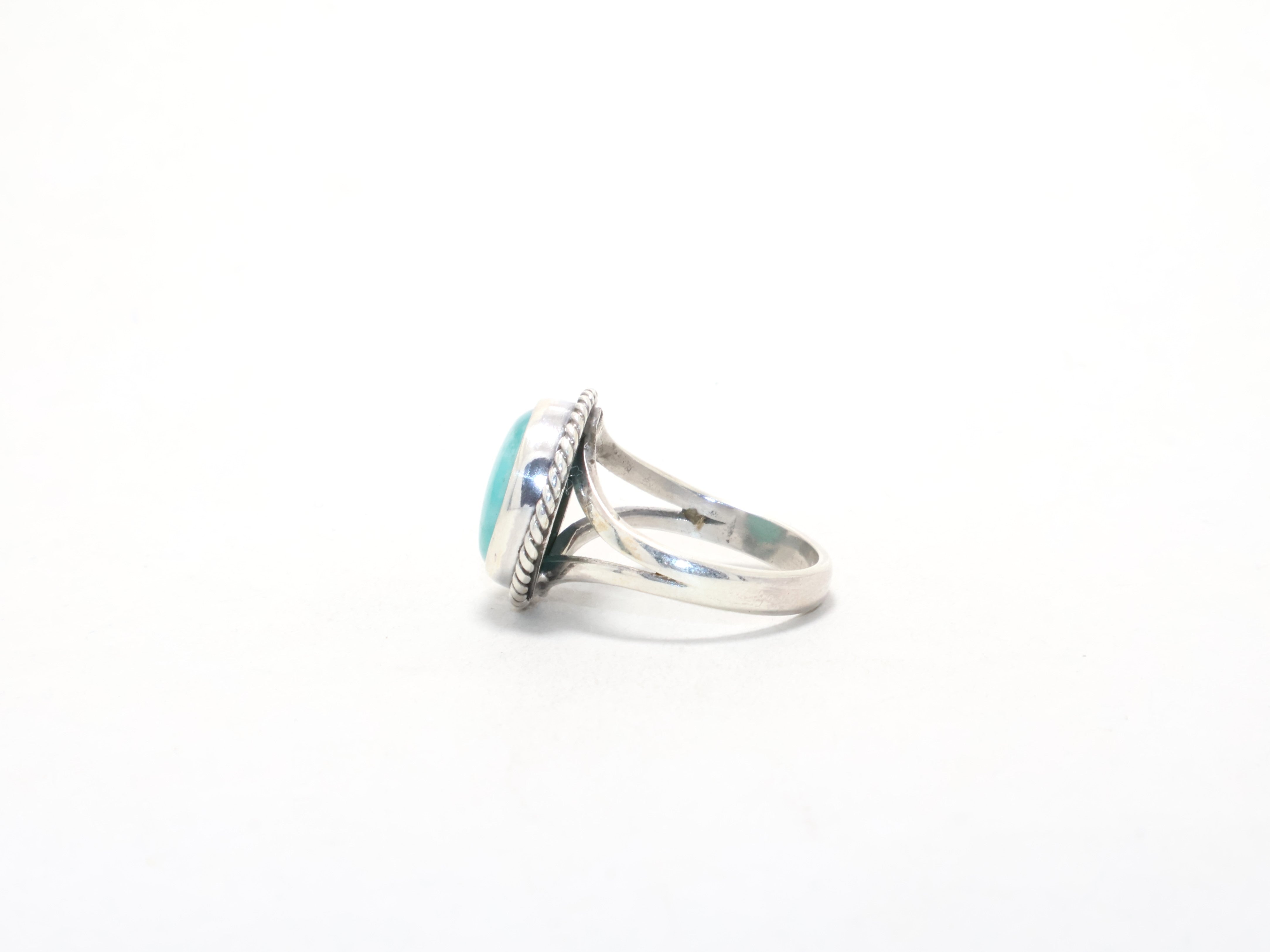 925er Silberring Natur Amazonit Ring Designer Minimalistischer Ring Edelsteinring Geburtsstein August Böhmischer Ring Schmuck