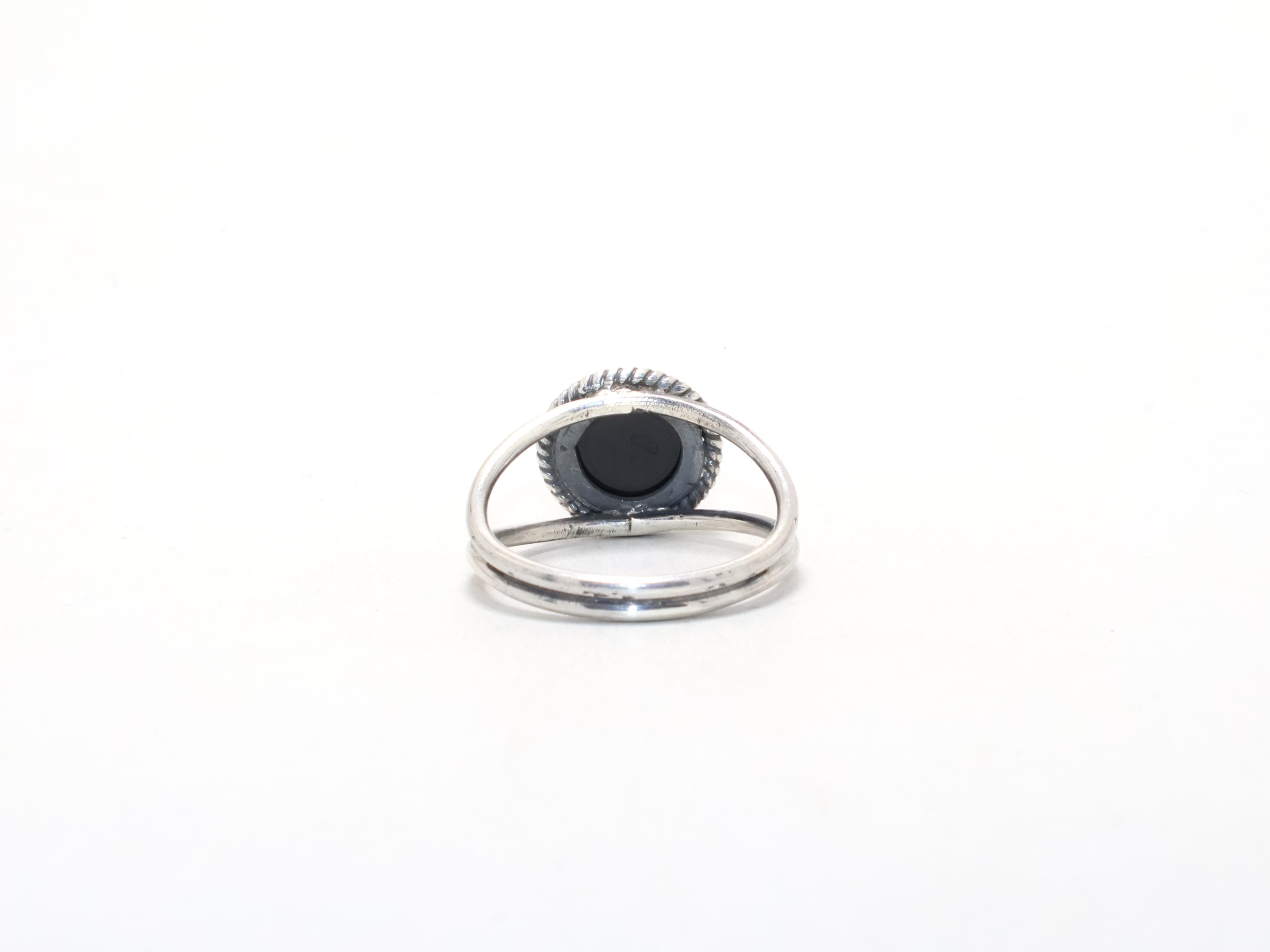 Minimalist Black Onyx Ring Cocktail Ring Gemstone Birthstone Ring Handmade925 Sterling Silver
