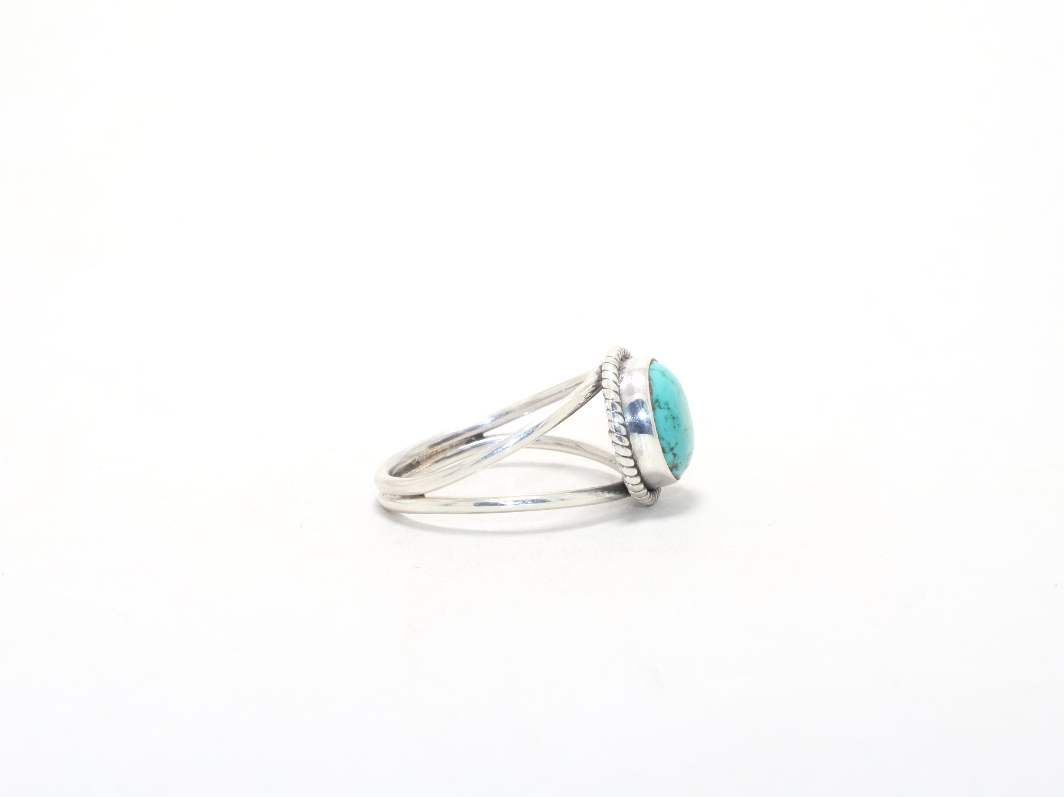 Echter natürlicher Türkisring Geburtsstein Dezember Ring 925 Silberring Edelsteinring Böhmischer Ring Geschenk für jeden