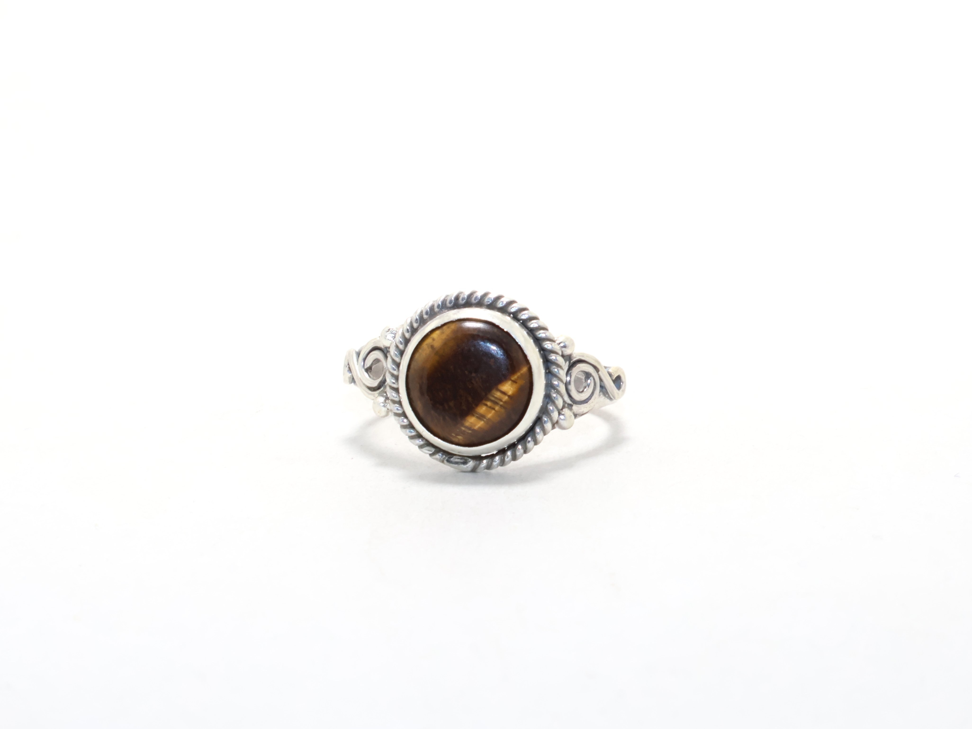 Designer Tigerauge Edelstein Ring Stapelring Bohemian Ring Versprechensring Juni Geburtssteinring 925 Sterling Silber