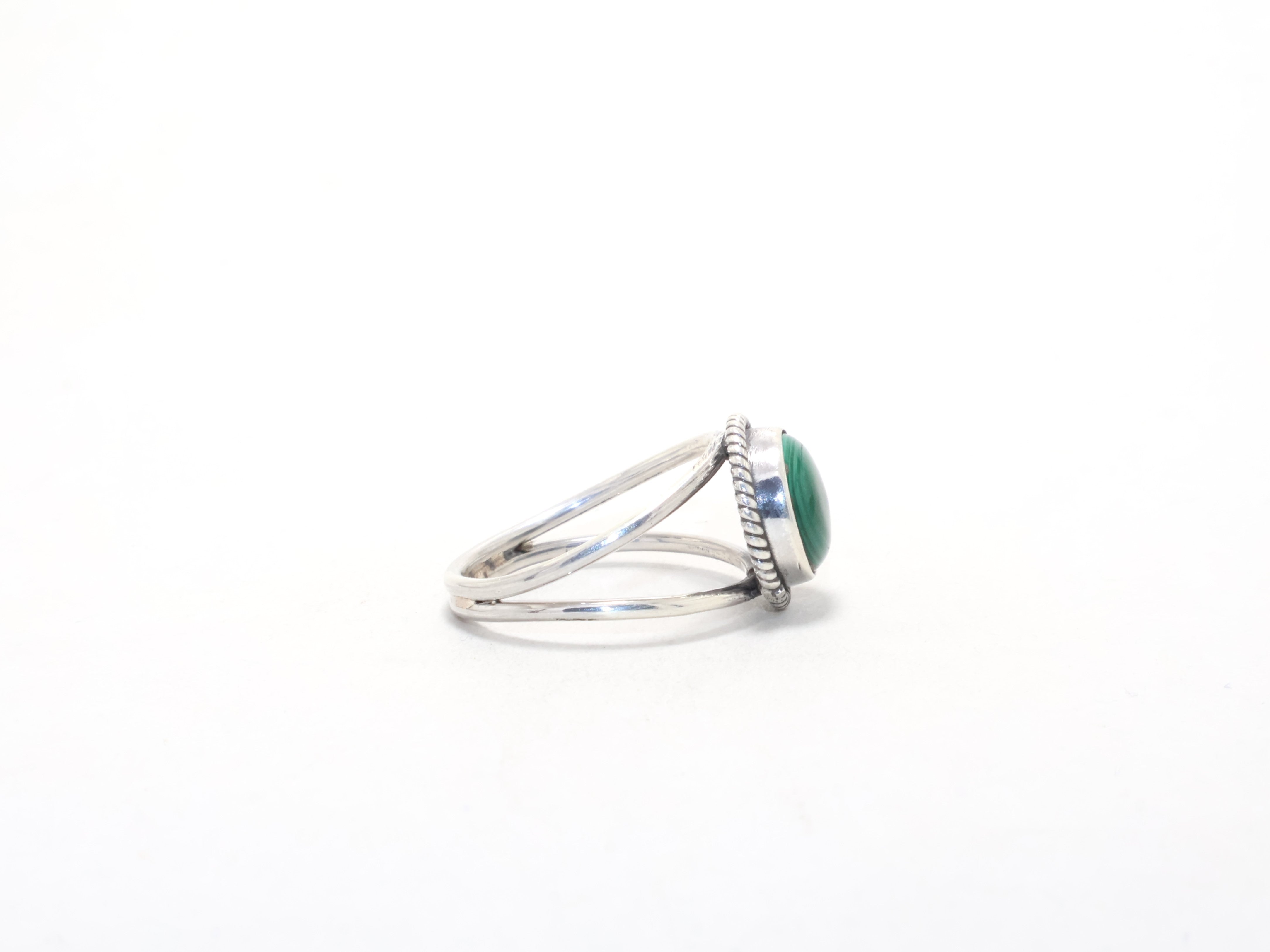 Echter Designer Malachitring 925 Sterling Silber Grüner Edelsteinring April Geburtssteinring Versprechensring Minimalistischer Ring