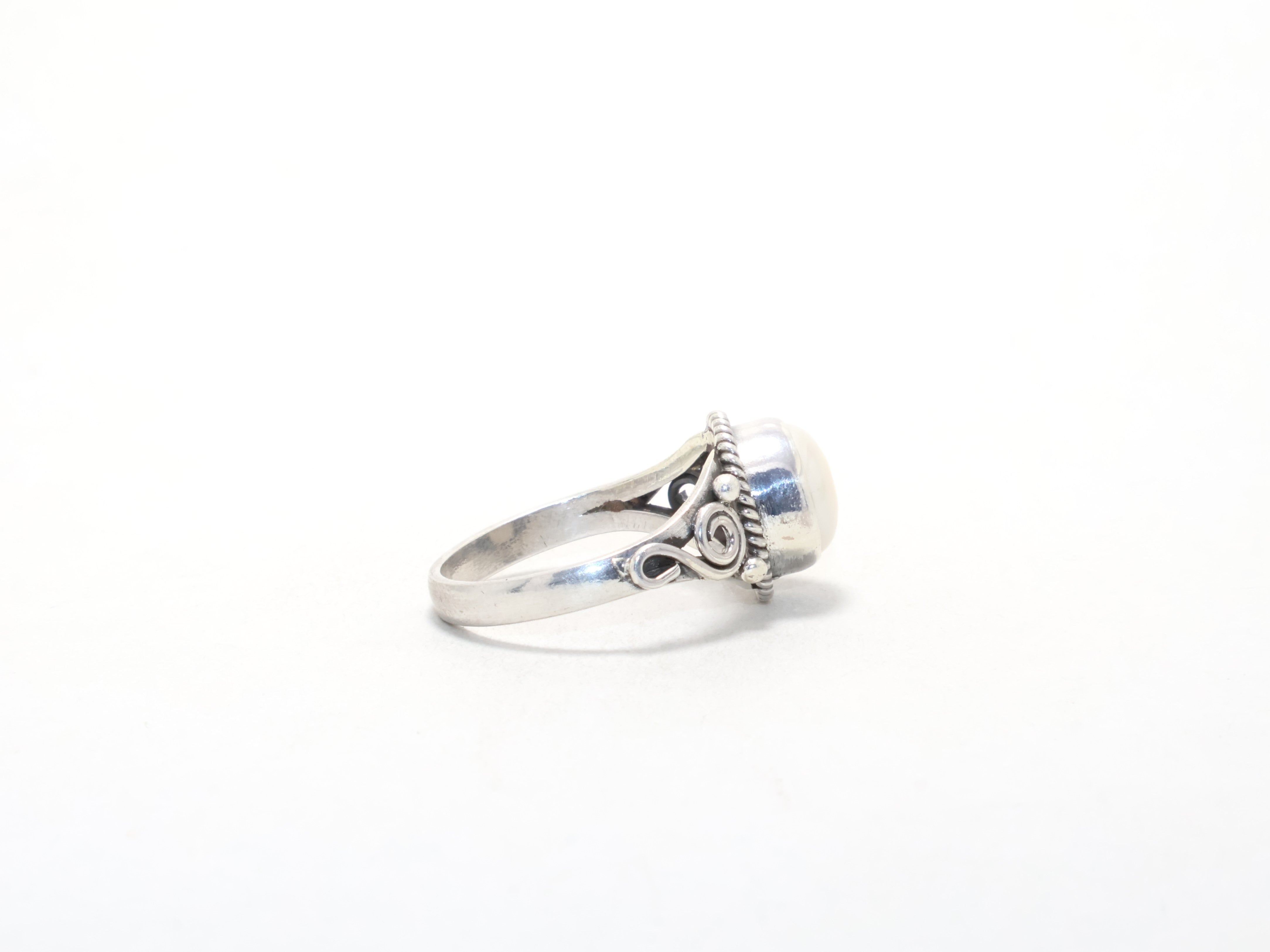 Echter Süßwasserperlenring Zarter Ring Antragsring Juni Geburtssteinring Verlobungsring 925er Sterlingsilber Handgemachter Schmuck