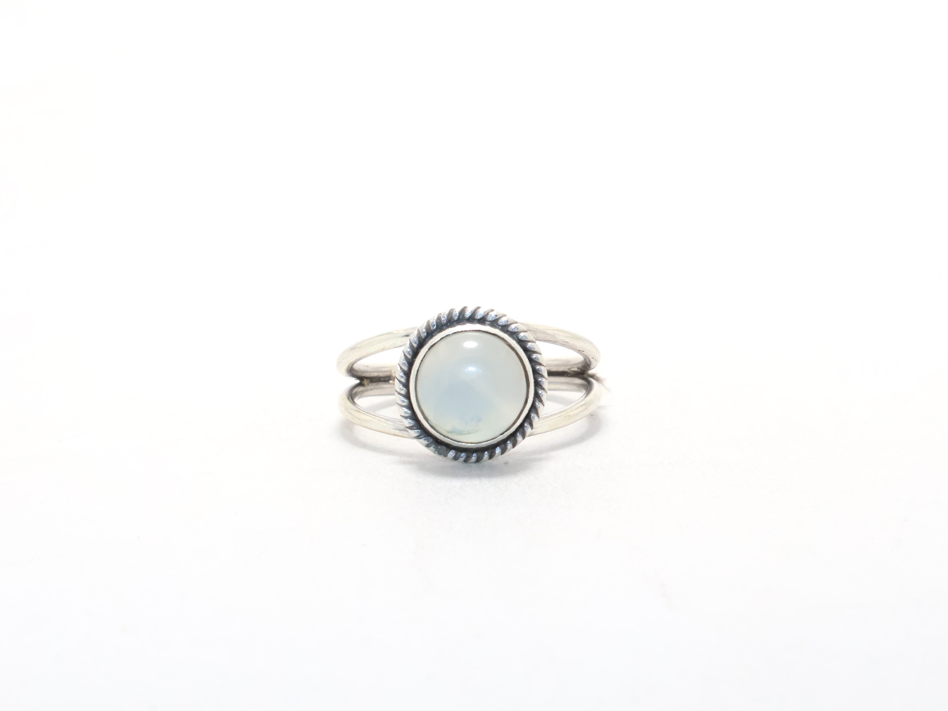 Aqua Chalcedoon Edelsteen Ring Boheemse Ring 925 Sterling Zilver Juni Geboortesteen Handgemaakte Ring Cocktail Ring Minimalistische Ring