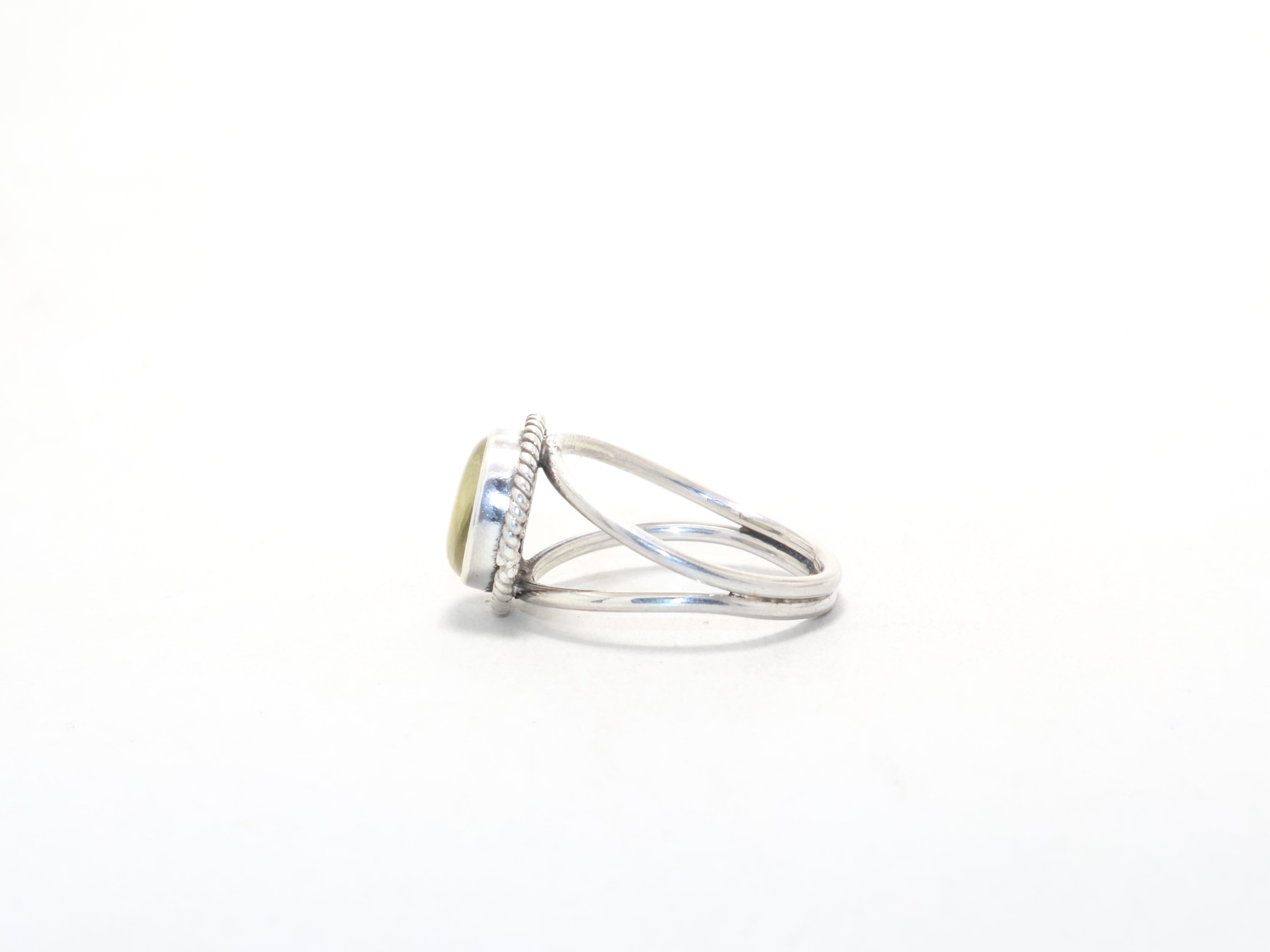 Echter Lemon Quarz Handgemachter Ring Versprechensring 925 Sterling Silber Ring Geburtsstein Minimalistischer Ring