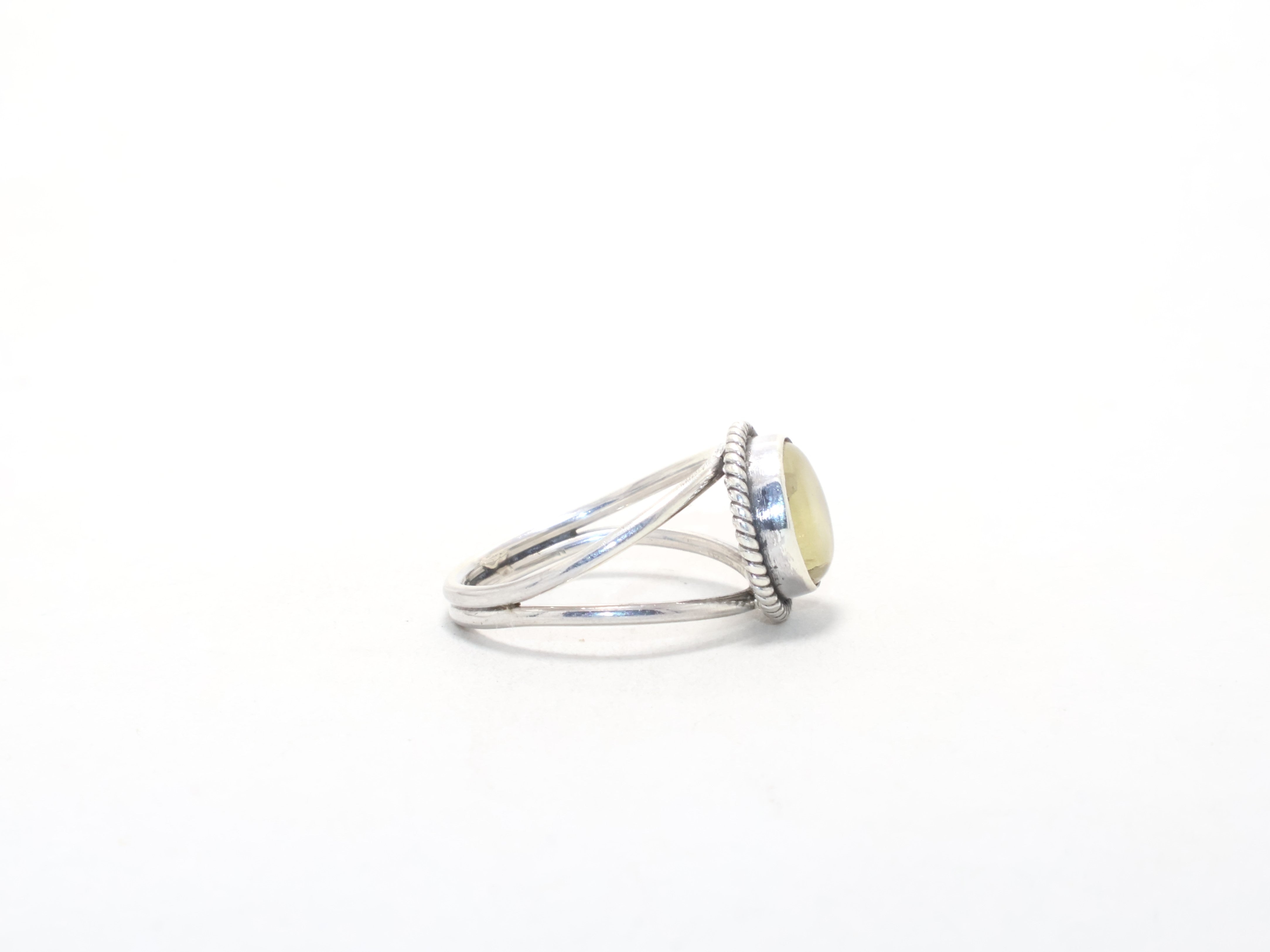 Echter Lemon Quarz Handgemachter Ring Versprechensring 925 Sterling Silber Ring Geburtsstein Minimalistischer Ring