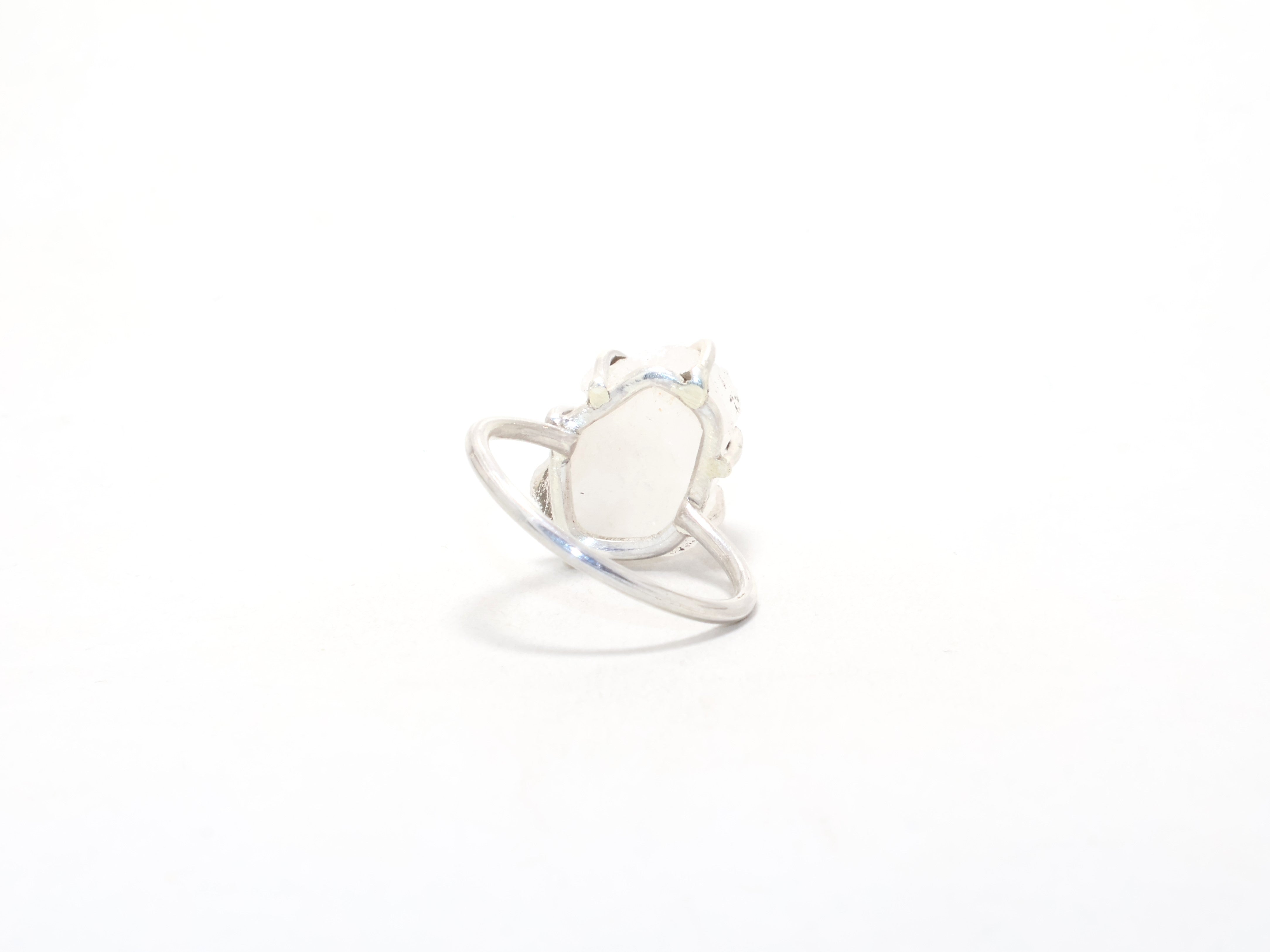 Kristallquarz Handgemachter Ring Zierlicher Ring Silberschmuck 925 Sterling Silber Edelsteinring