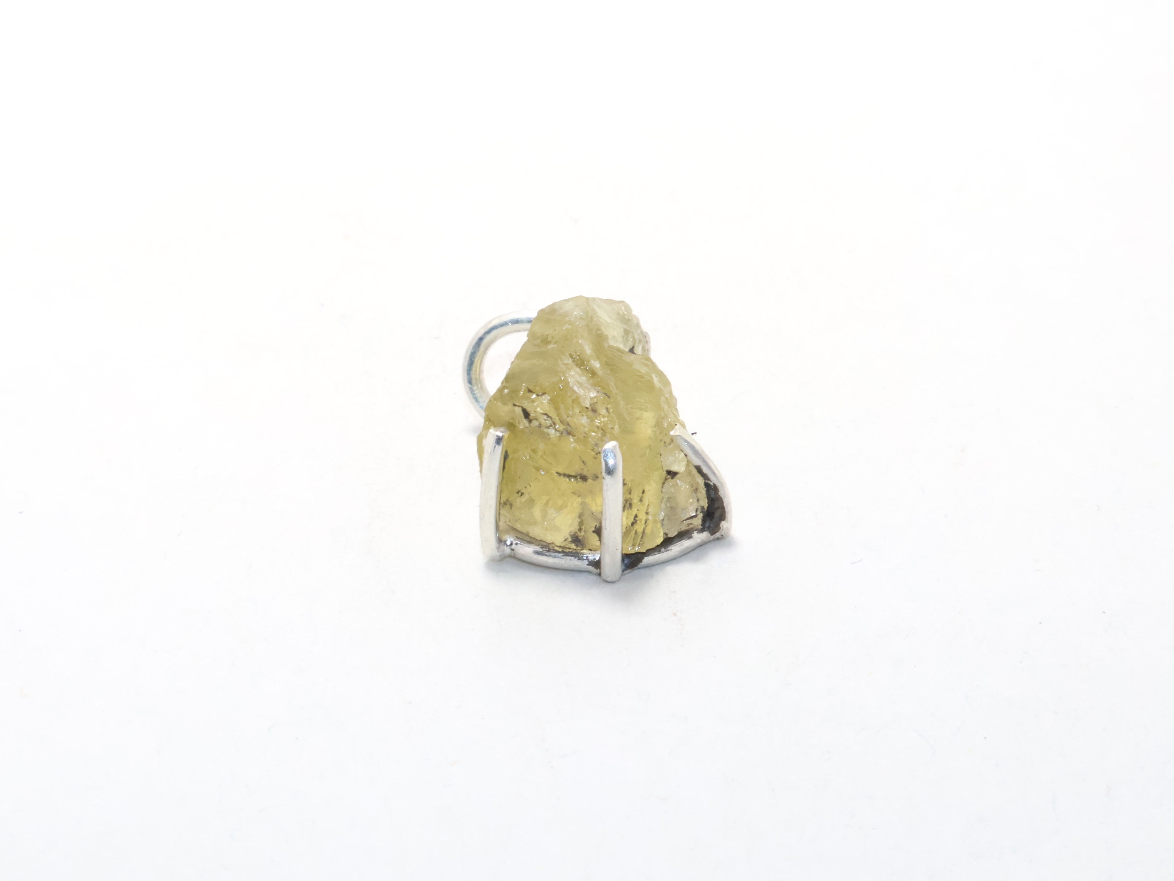 Zitronenquarz-Silber-Halskette 925er Sterling Silber Modekette Damen Schmuck Geschenkidee Freundschaftsgeschenk Geschenk für Sie Anhänger