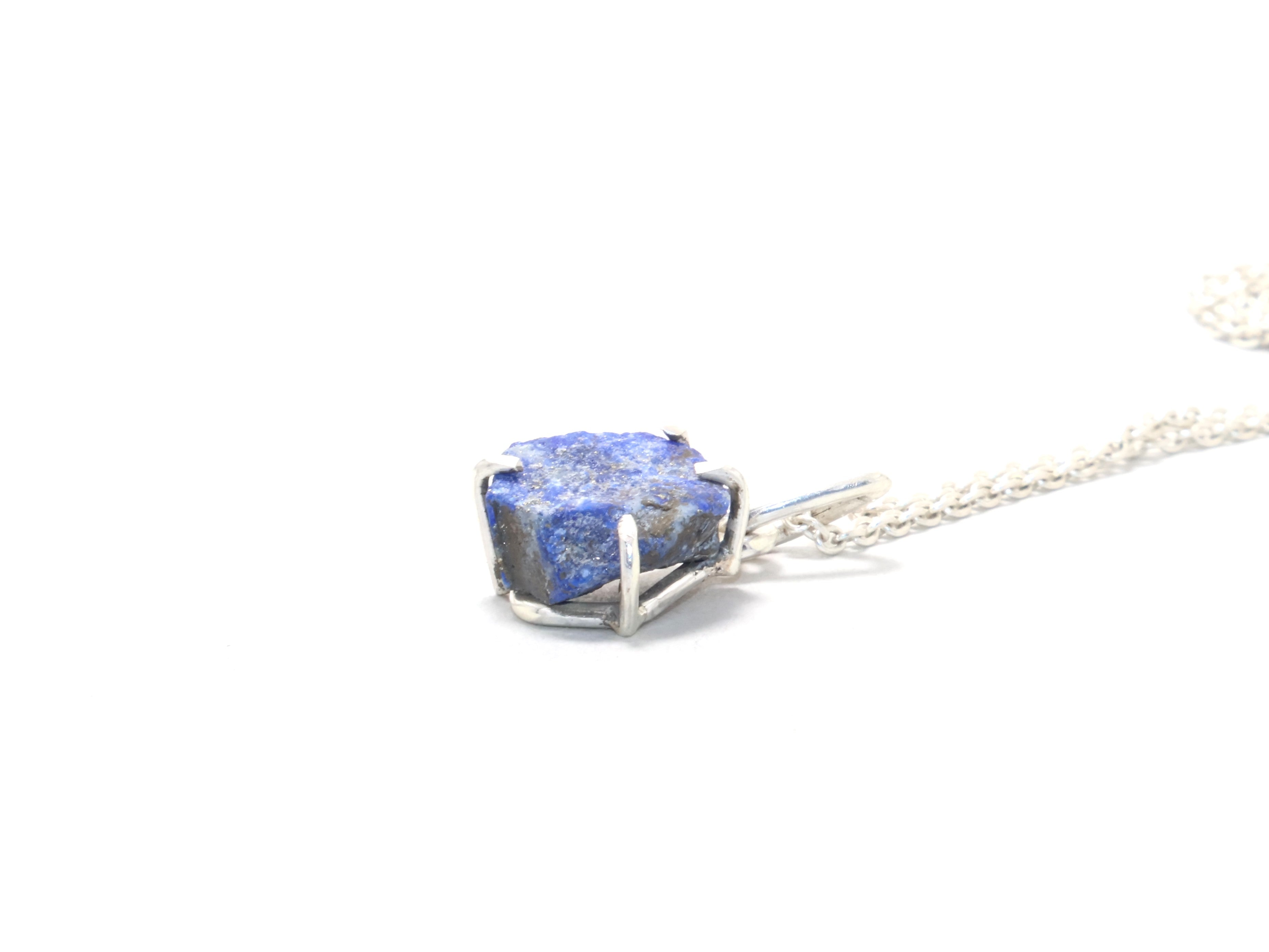 Natürliche Lapislazuli Halskette Geburtstagsgeschenk Zierliche Halskette Handgemachter Schmuck Geschenk Für Sie Sterlingsilber September Geburtsstein Halskette