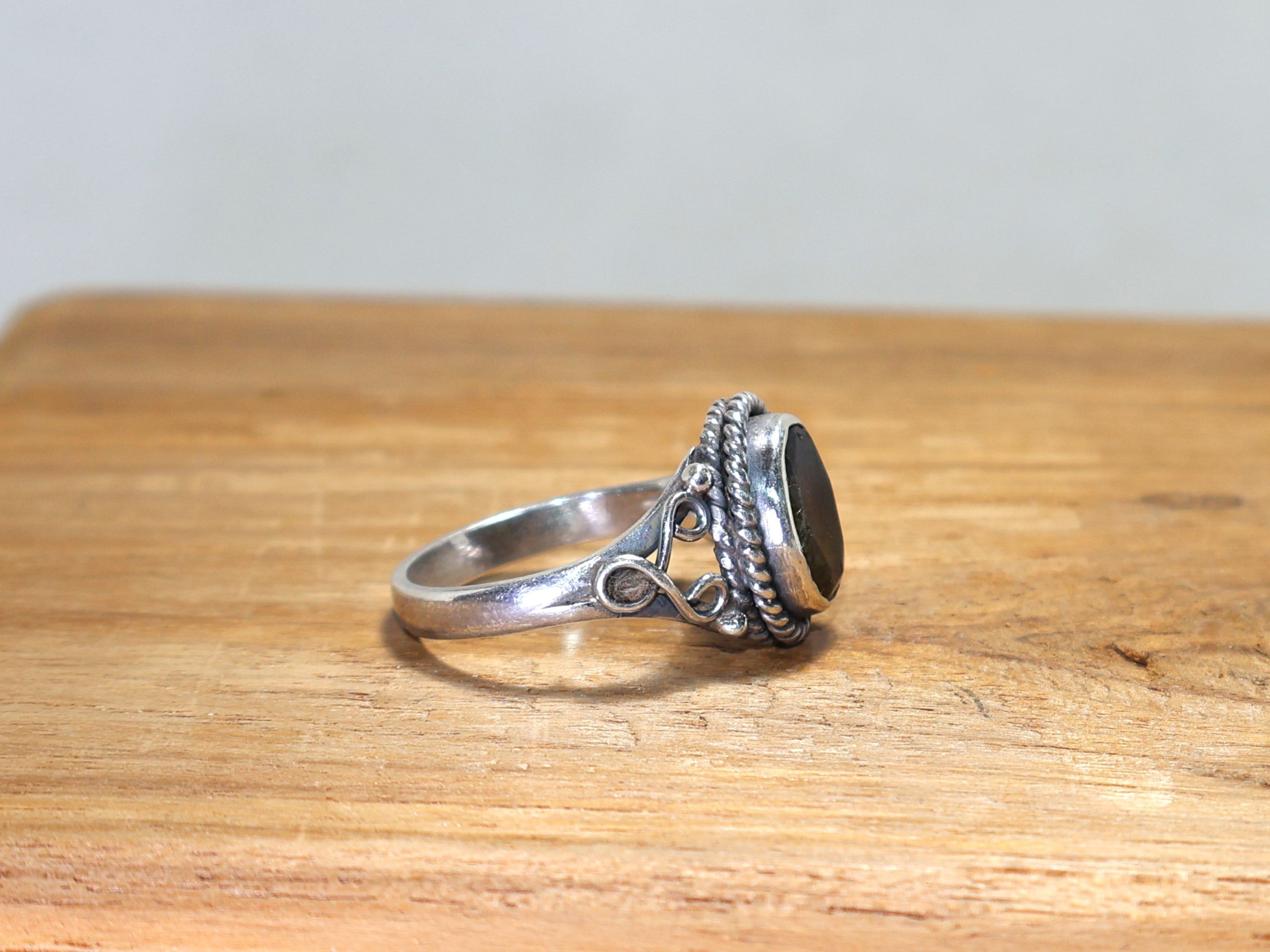 Blauer Feuer Labradorit Silberring Ring Für Frauen Geschenk Für Sie & Ihn 925 Sterling Silberring Handgemachter Natürlicher Ovaler Edelsteinring Einzigartiger Ring
