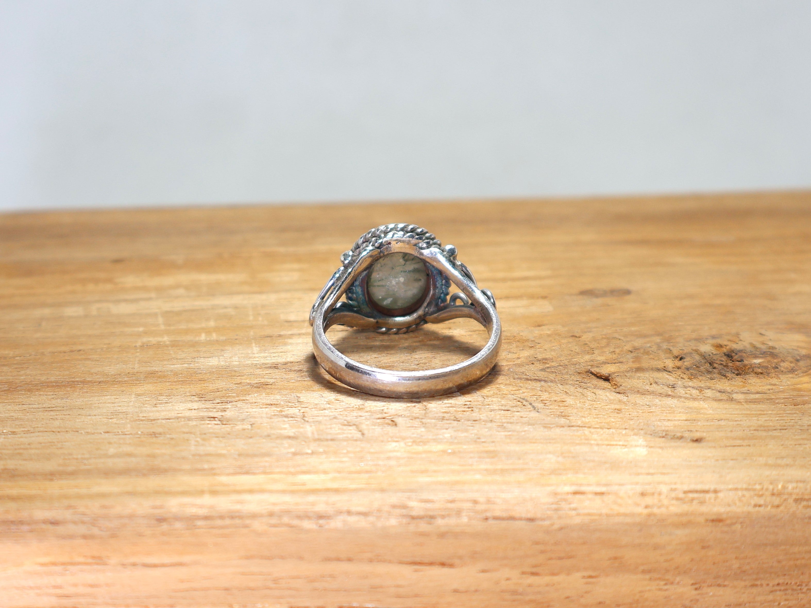 Handgemachter Ring aus natürlichem Rutil-Edelstein aus Sterlingsilber 925 Minimalistischer Ring Zierlicher Ring Feiner Ring Geschenk für Ihn