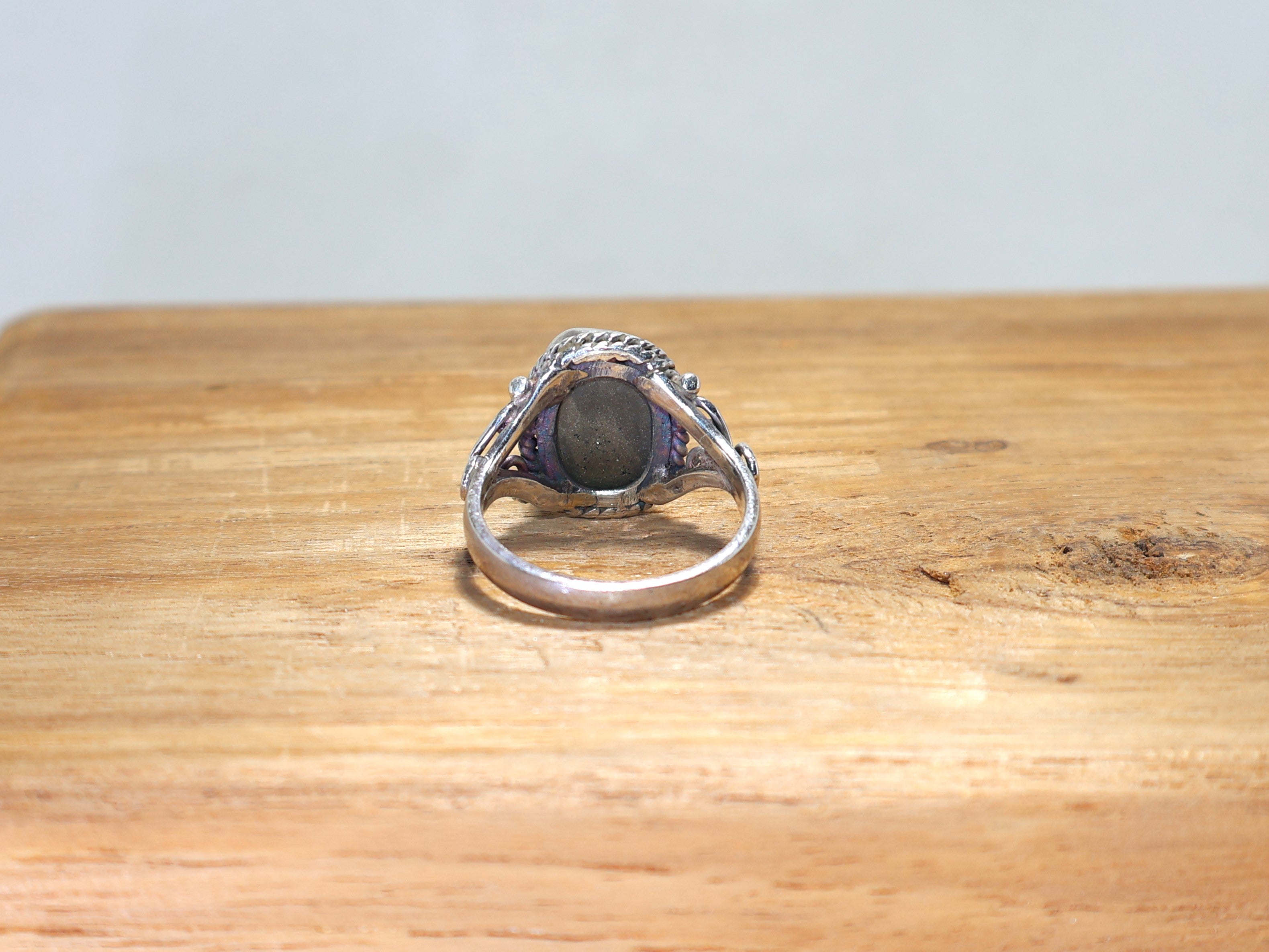 Roher Pyrit Ring Roher Pyrit Edelstein Handgemachter Ring 925 Sterling Silber Ring Einzigartiger Ring Edelstein Ring Oval Designer Pyrit Ring
