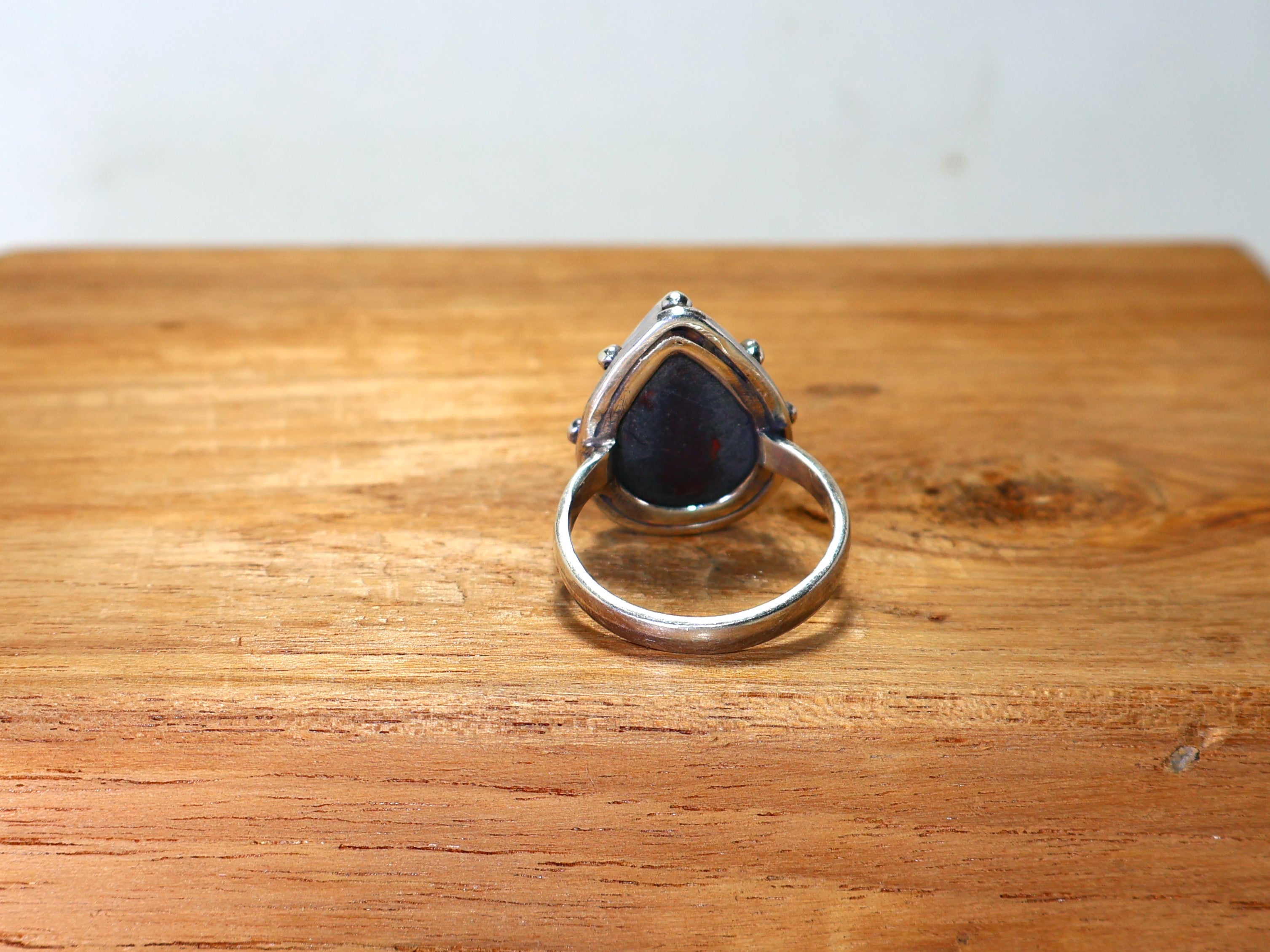 Abalone Muschel Ring 925 Sterling Silber Ring Handgefertigter Ring Tropfen Edelsteinring Versprechensring Einzigartiger Ring