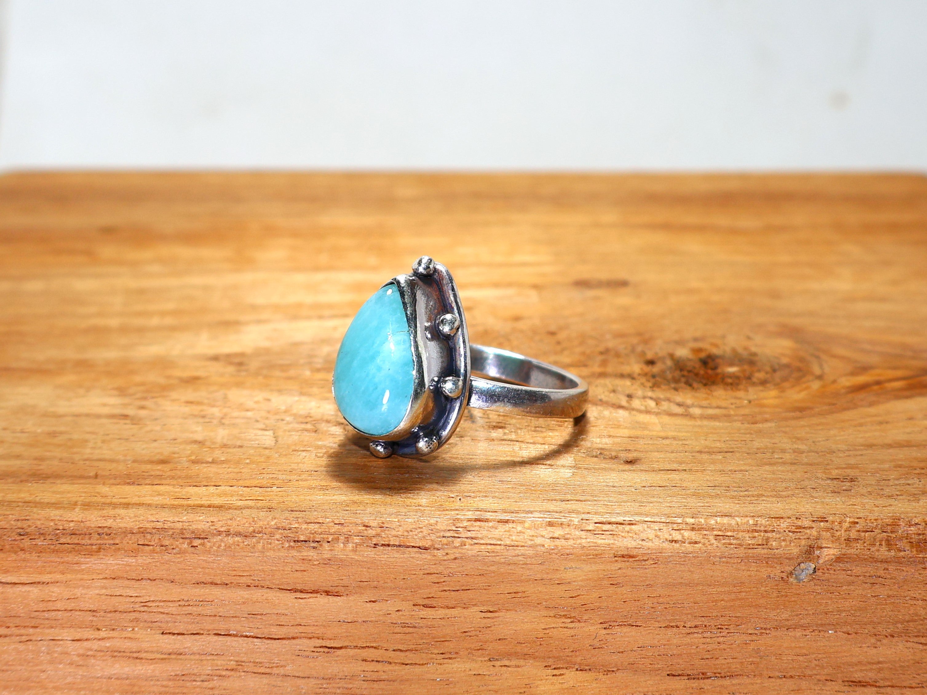 Natur Amazonit Ring 925 Sterling Silber Ring Für Frau Grüner Versprechensring Handgemachter Ring Muttertagsgeschenk Juni Geburtsstein Ring Geschenk Für Sie