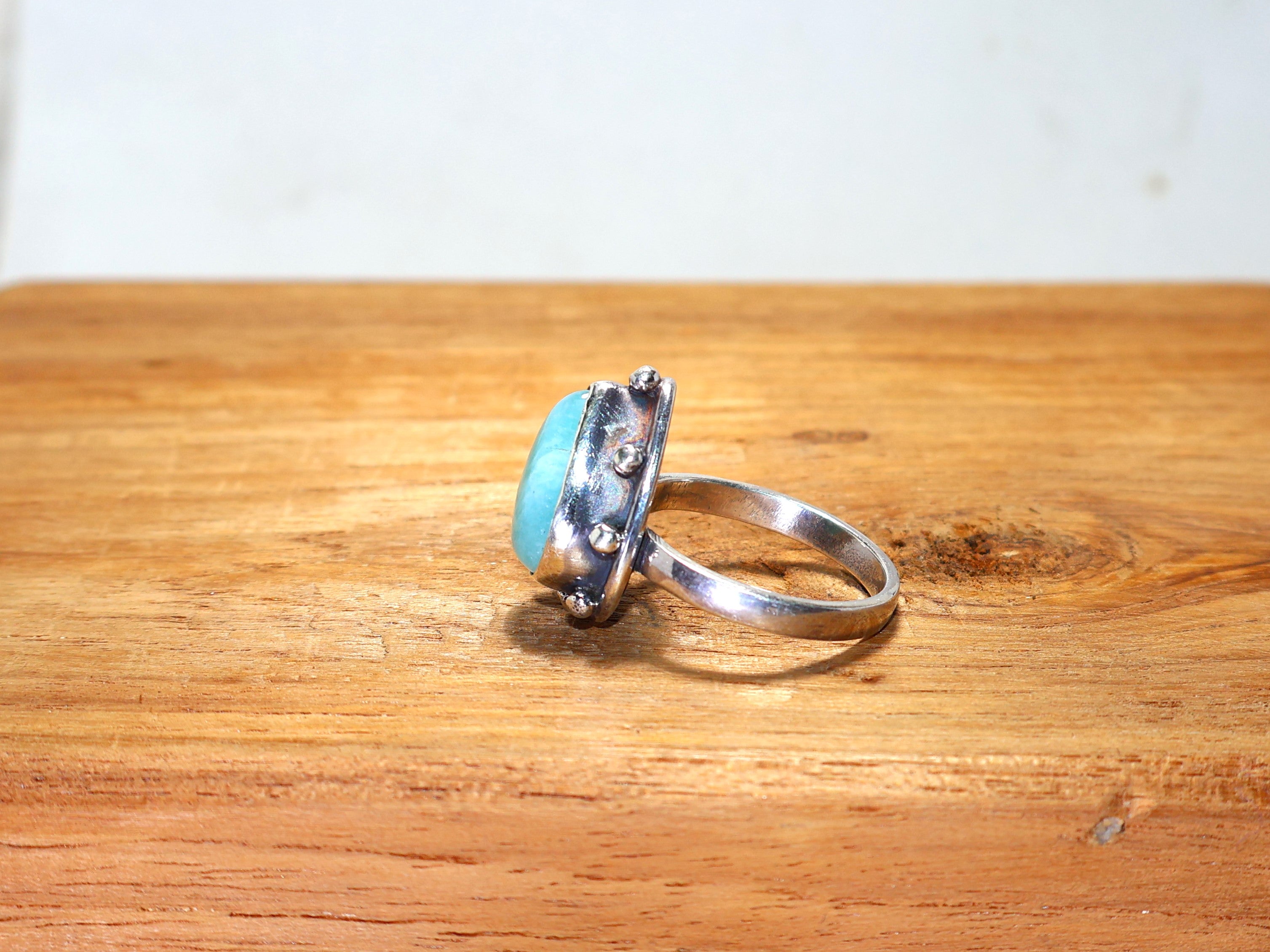Natur Amazonit Ring 925 Sterling Silber Ring Für Frau Grüner Versprechensring Handgemachter Ring Muttertagsgeschenk Juni Geburtsstein Ring Geschenk Für Sie