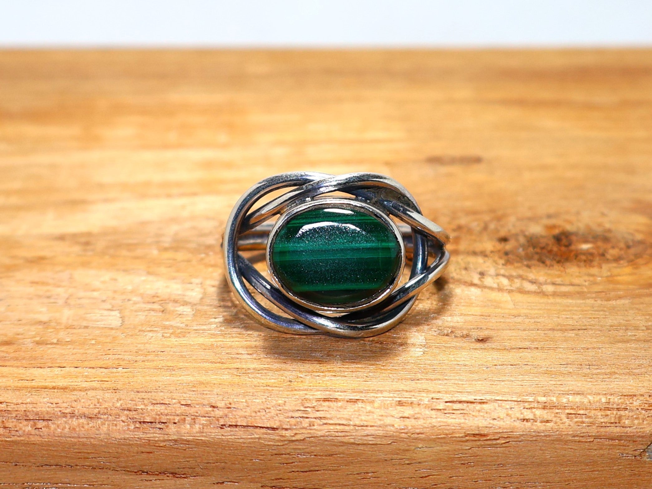 Malachit Ring Geburtstag Geschenk Ring Grüner ovaler Edelstein Ring Versprechensring 925 Sterling Silber Ring Geschenk für Sie & Mama