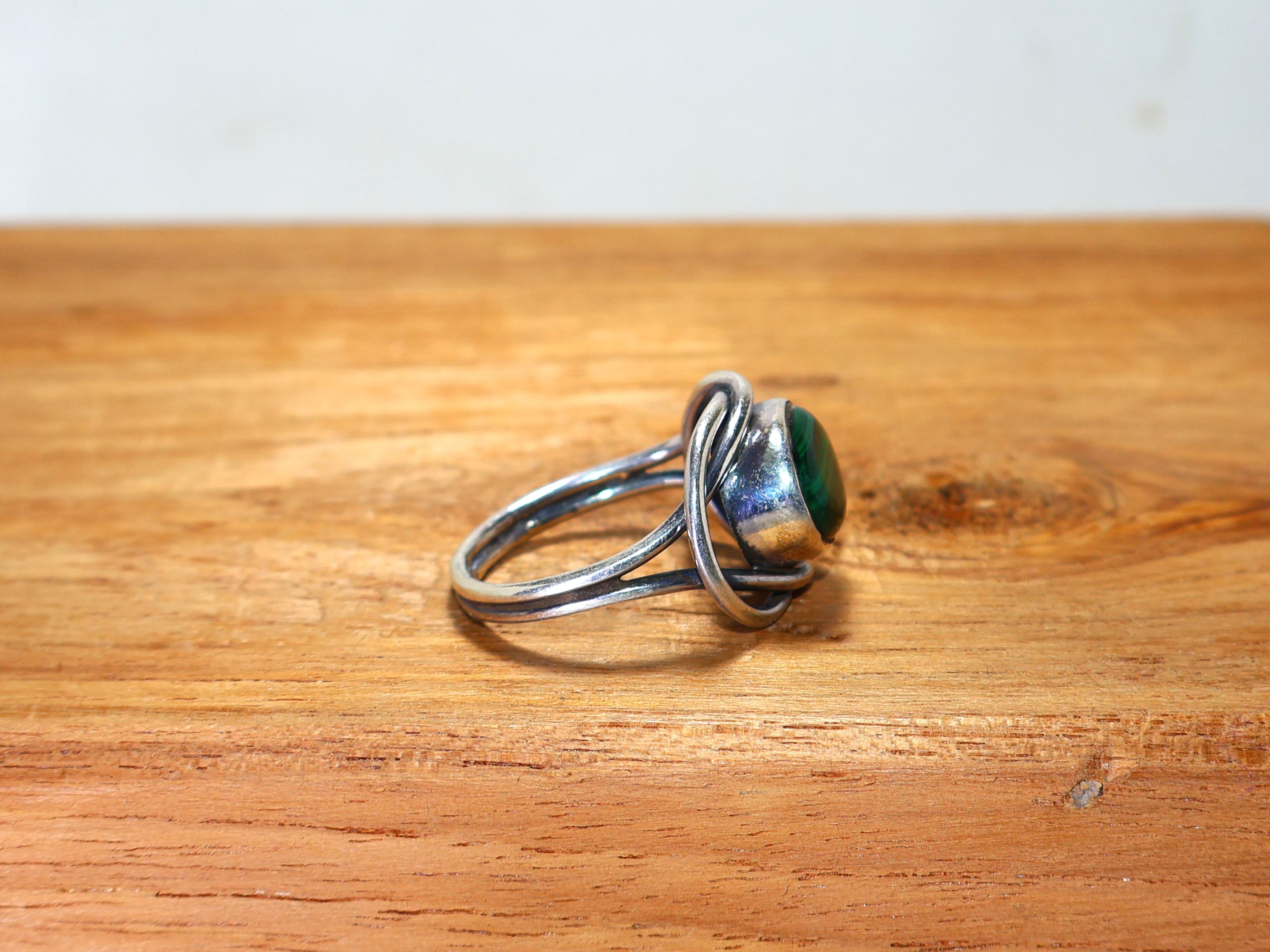 Malachit Ring Geburtstag Geschenk Ring Grüner ovaler Edelstein Ring Versprechensring 925 Sterling Silber Ring Geschenk für Sie & Mama