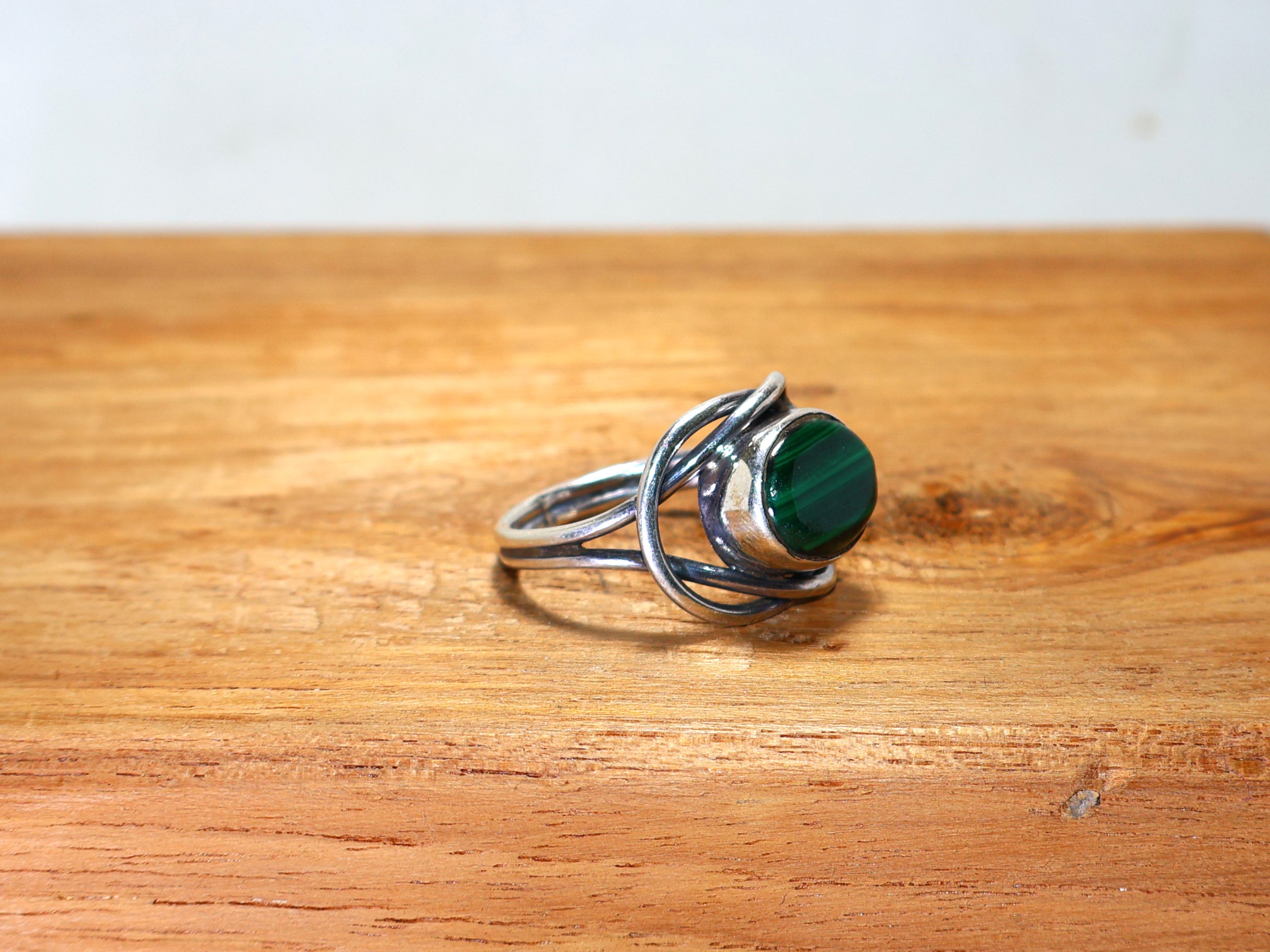 Malachit Ring Geburtstag Geschenk Ring Grüner ovaler Edelstein Ring Versprechensring 925 Sterling Silber Ring Geschenk für Sie & Mama