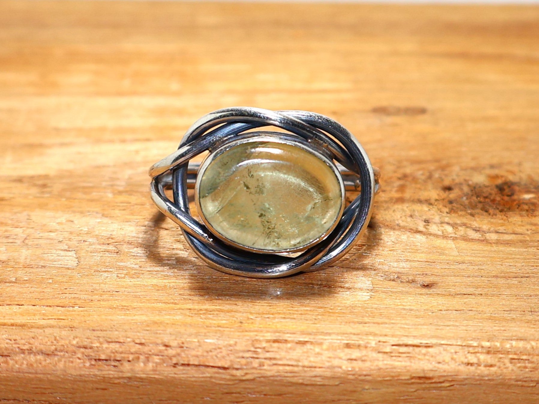 Natürlicher gelber Zitronenquarzring 925 Sterlingsilberring Februar Geburtssteinring Handgefertigter Ring Ovaler Edelsteinring Geschenk zum Geburtstag