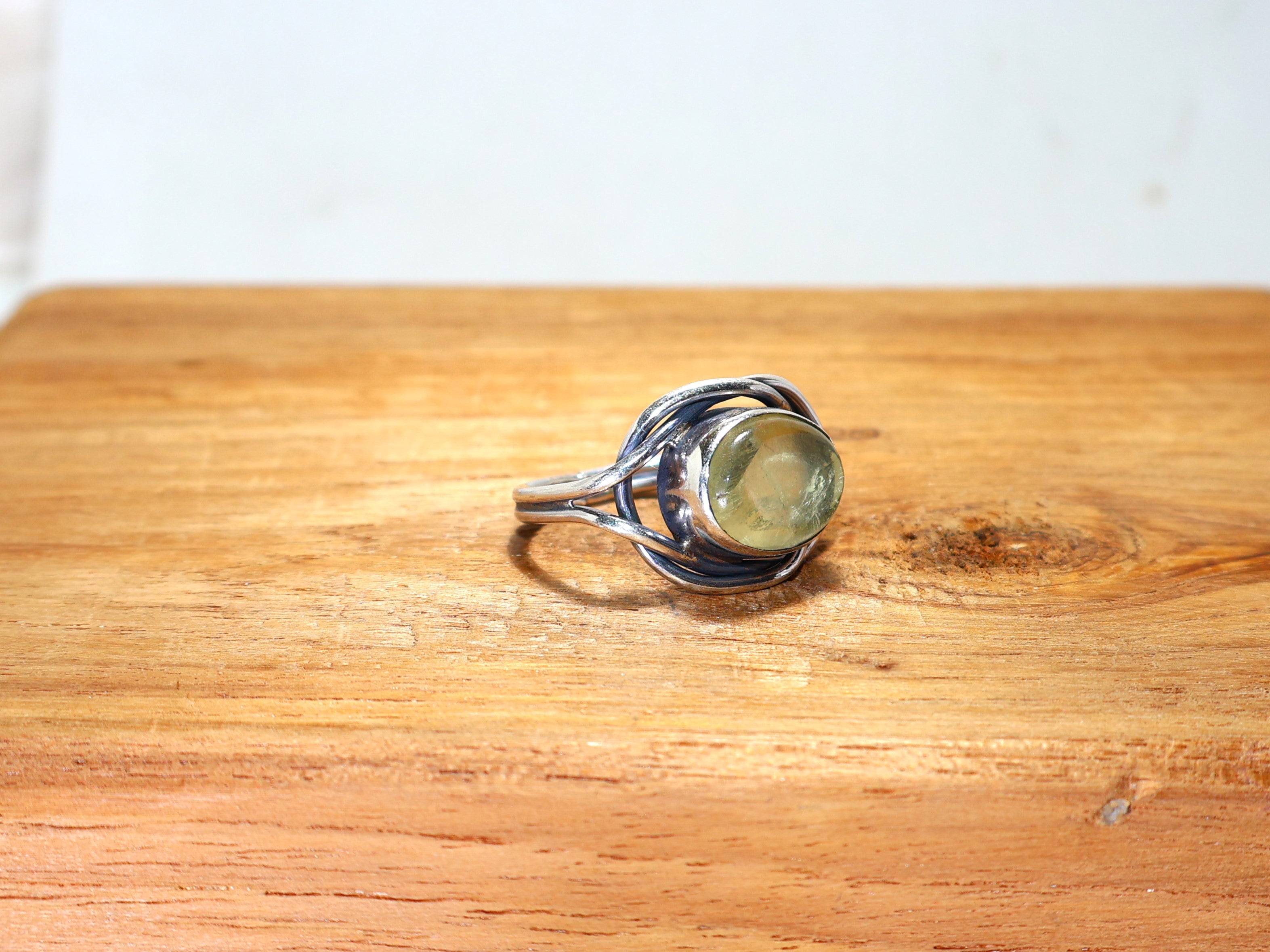 Natürlicher gelber Zitronenquarzring 925 Sterlingsilberring Februar Geburtssteinring Handgefertigter Ring Ovaler Edelsteinring Geschenk zum Geburtstag